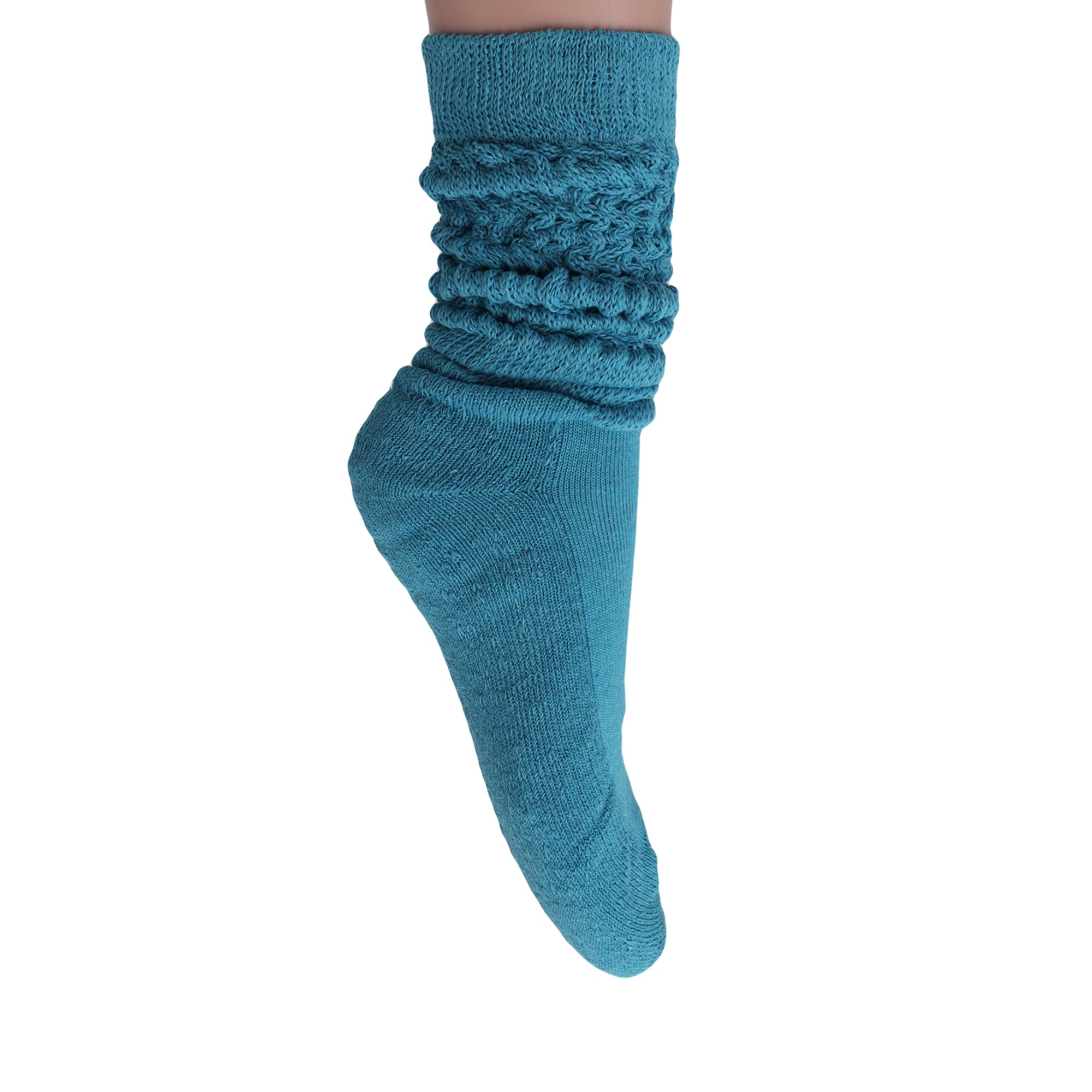 Capri Blue Slouch Socks