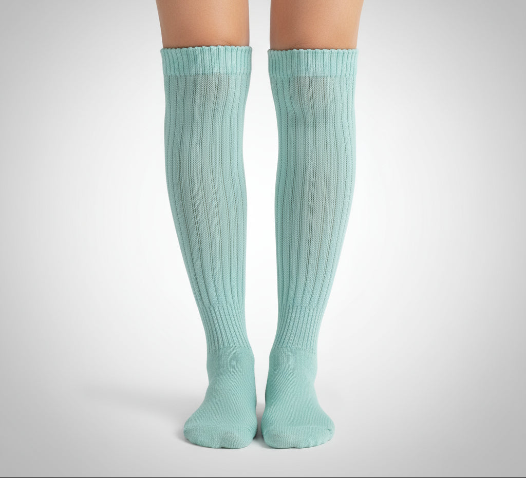 Mint Green Slouch Socks