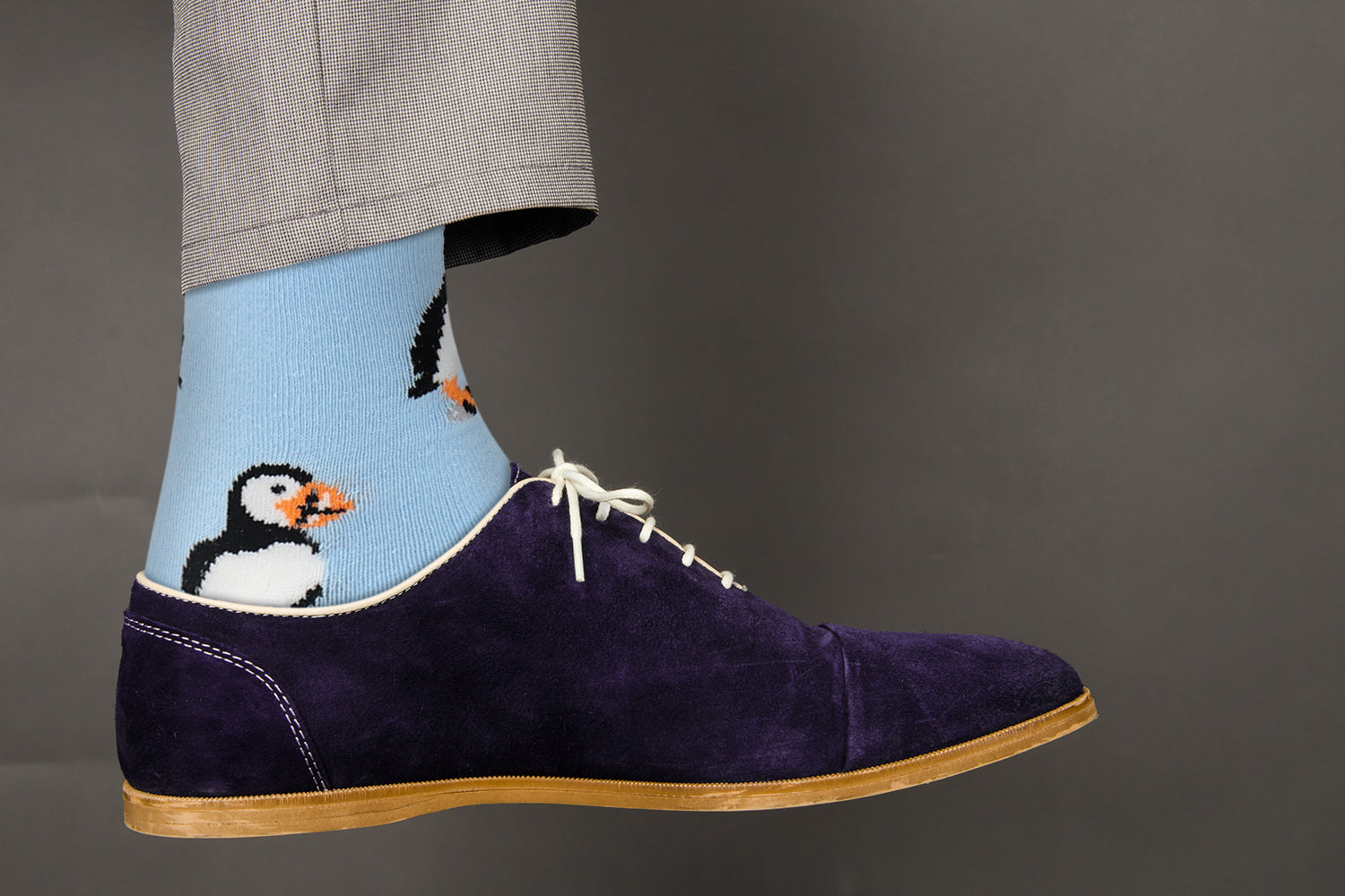 Puffin Design Casual Crew Socks