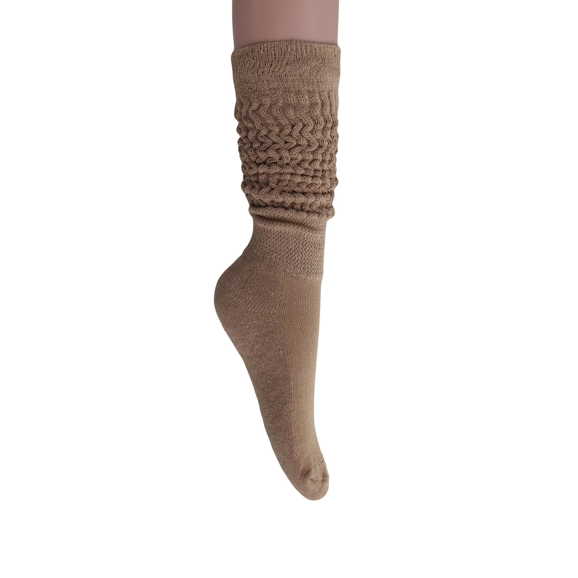 Beige Slouch Socks
