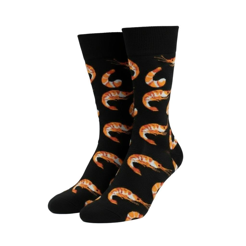 Shrimp Design Casual Crew Socks