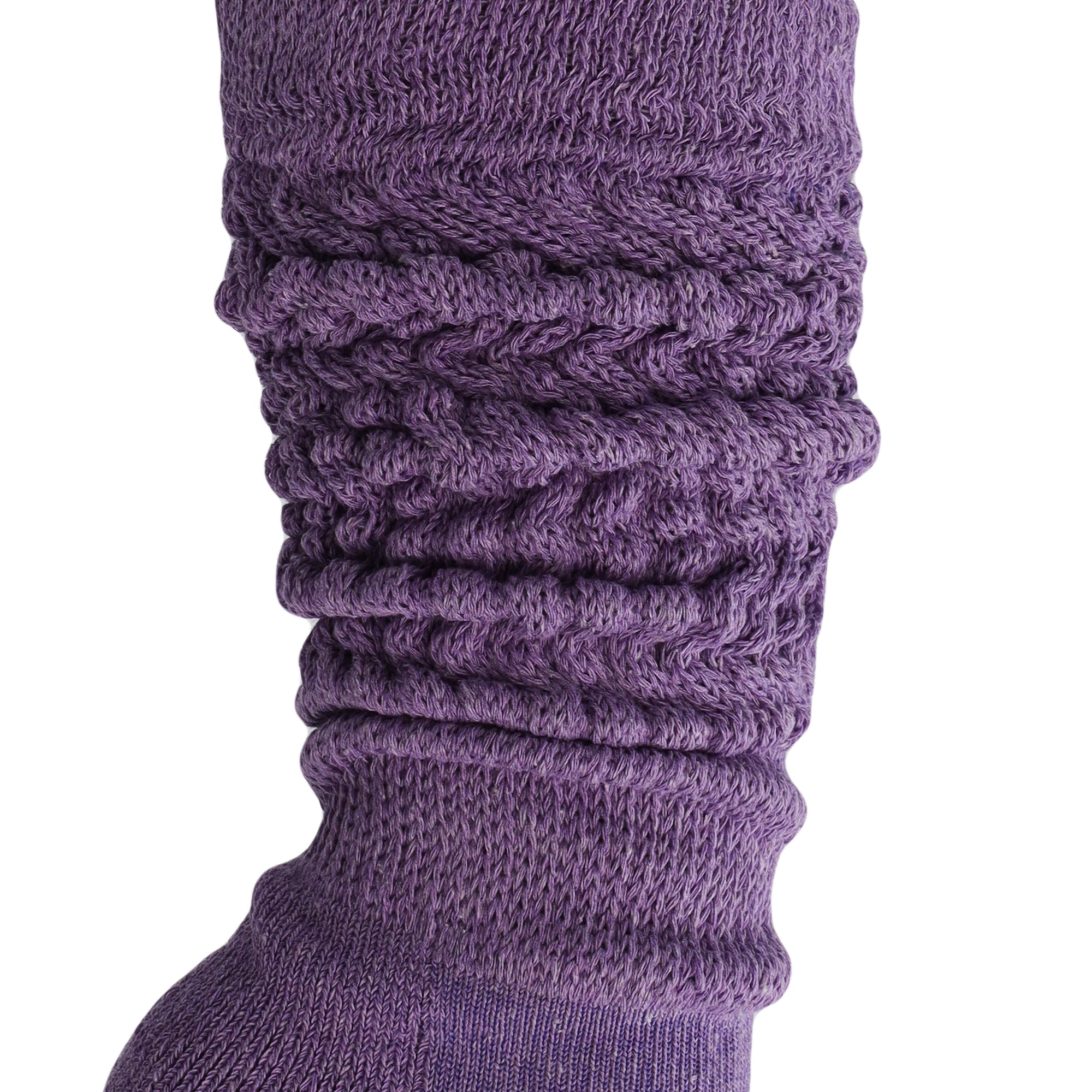 Purple Slouch Socks