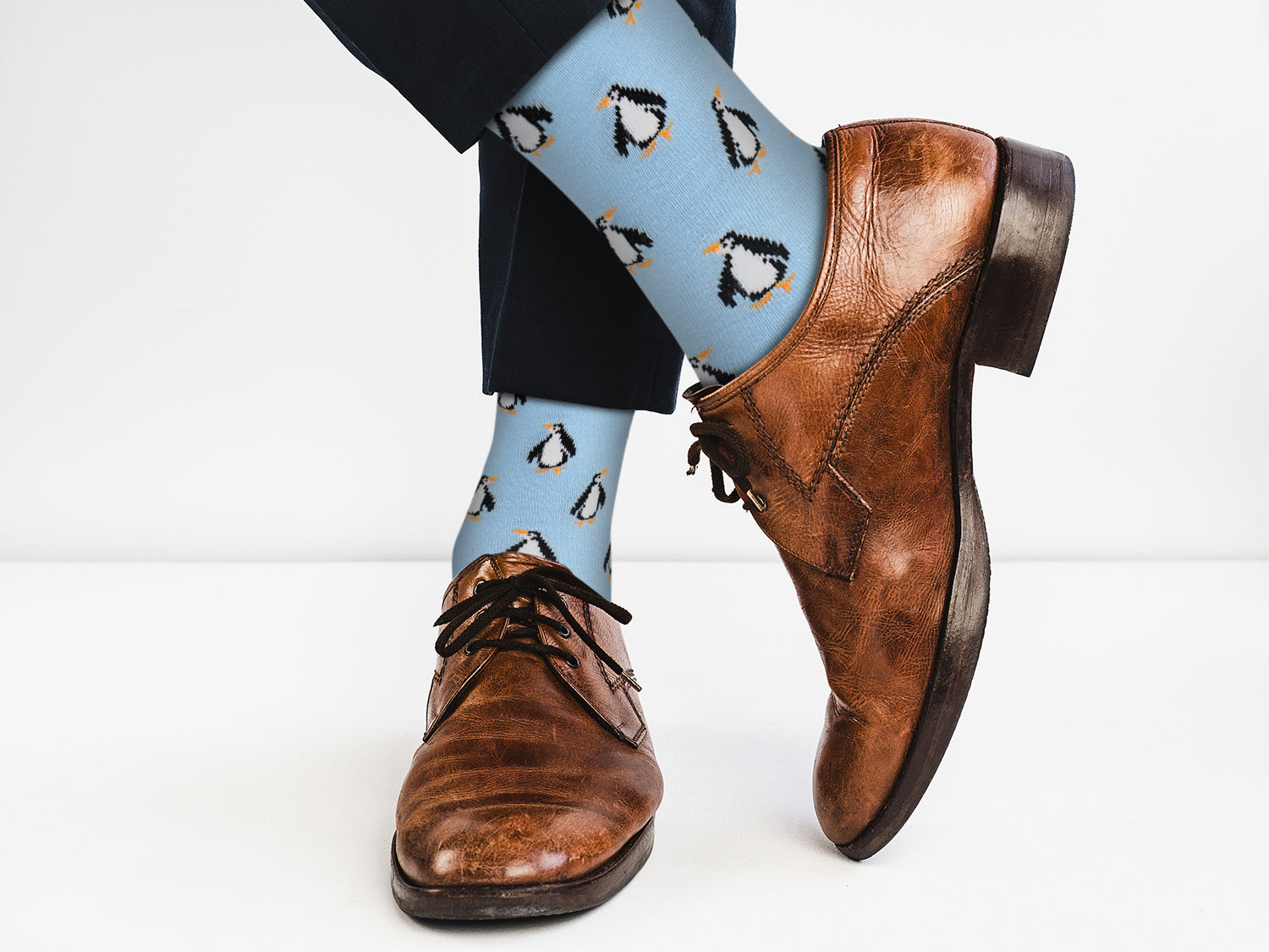 Penguin Design Casual Crew Socks