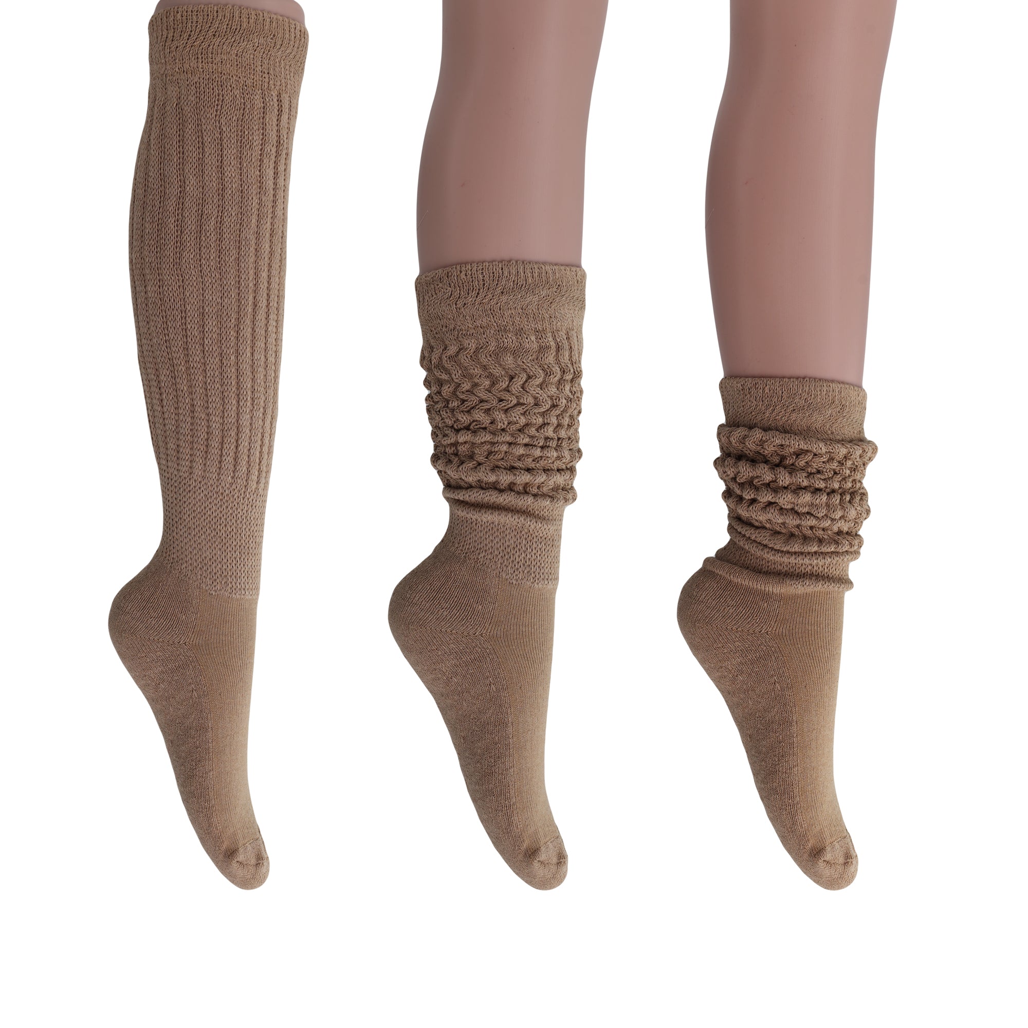 Beige Slouch Socks