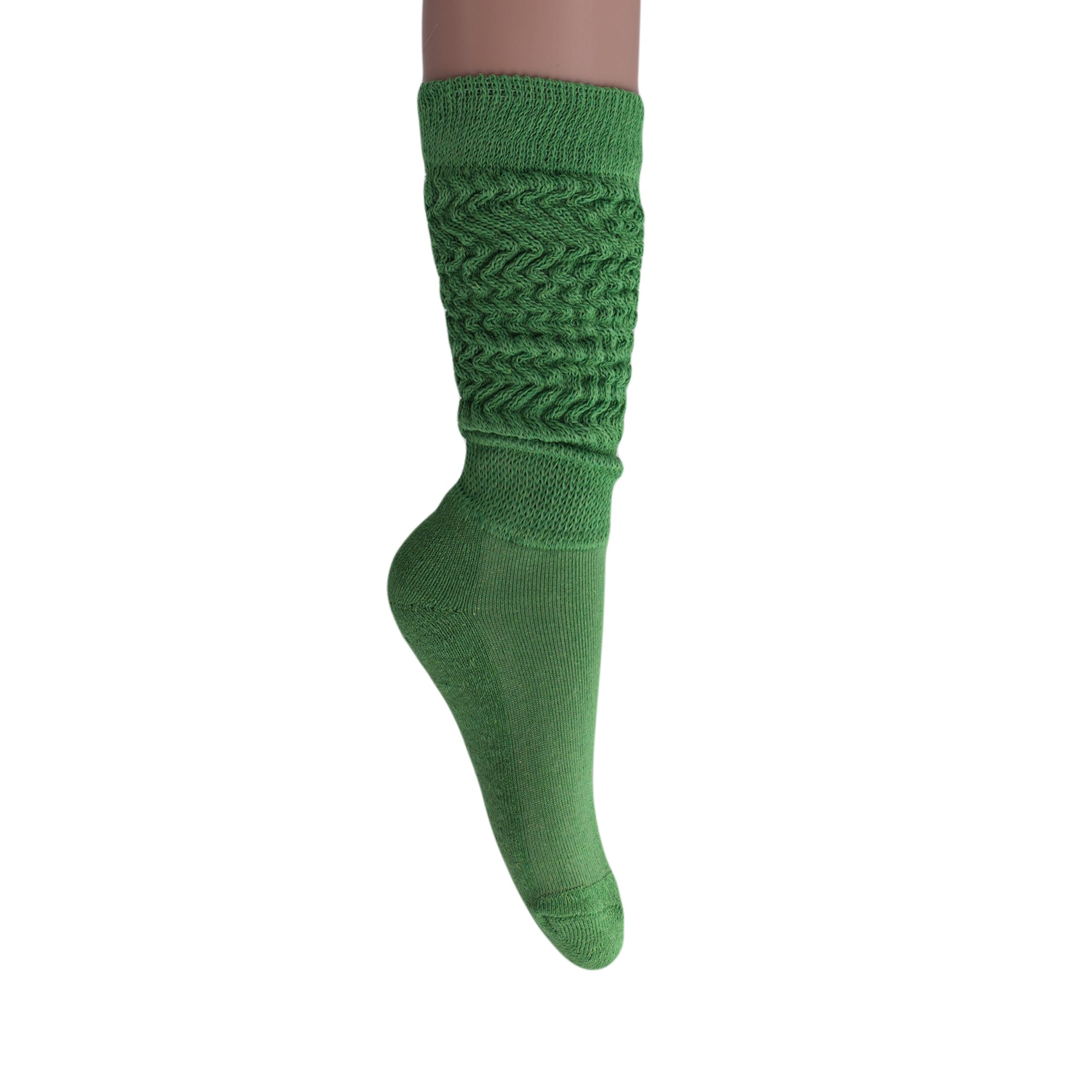 Green Slouch Socks