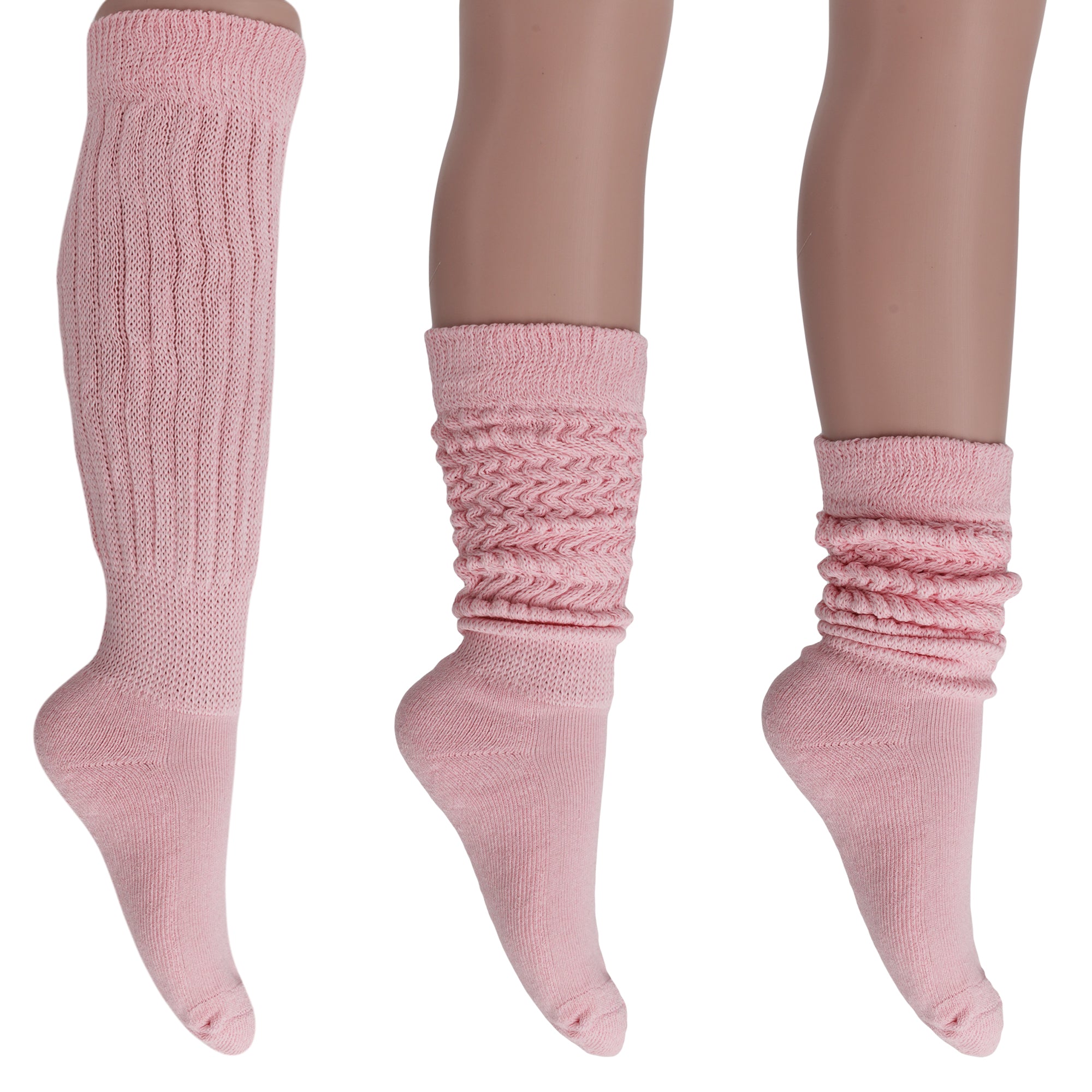 Pink Slouch Socks