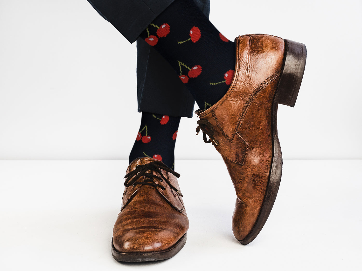 Cherry Design Casual Crew Socks