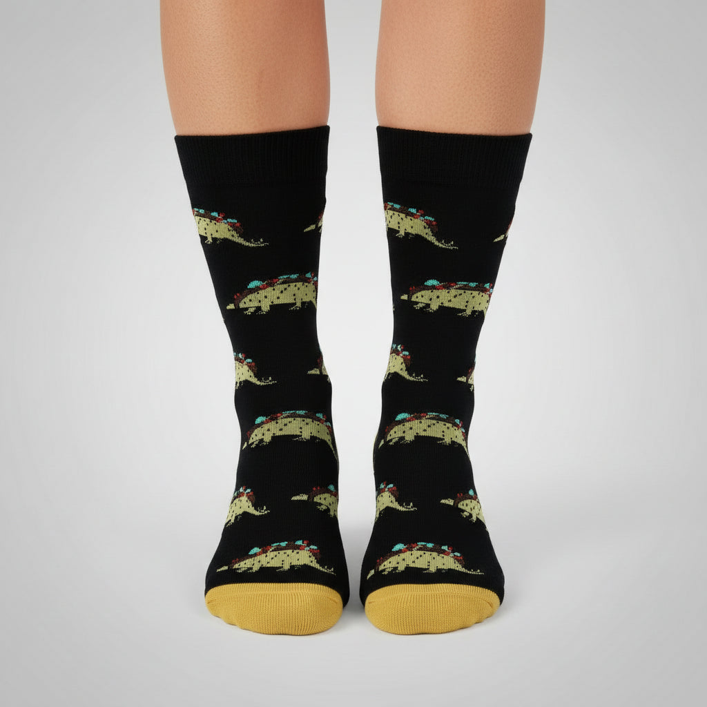 Tacosaurus Design Casual Crew Socks