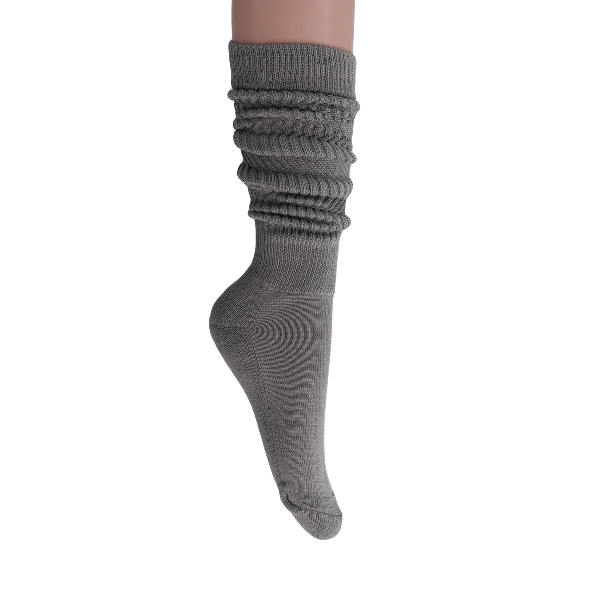 Gray Slouch Socks
