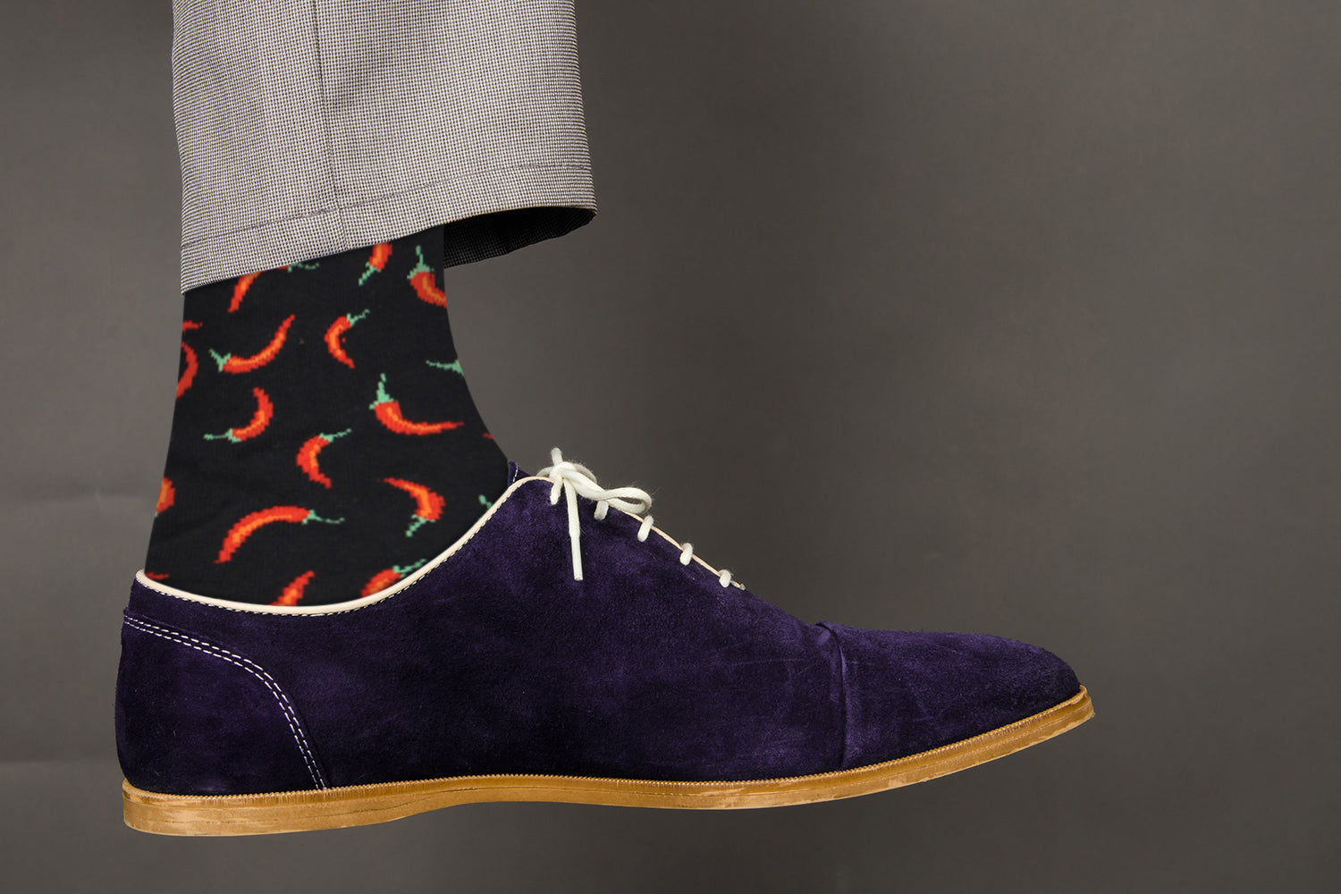 Chili Pepper Design Casual Crew Socks