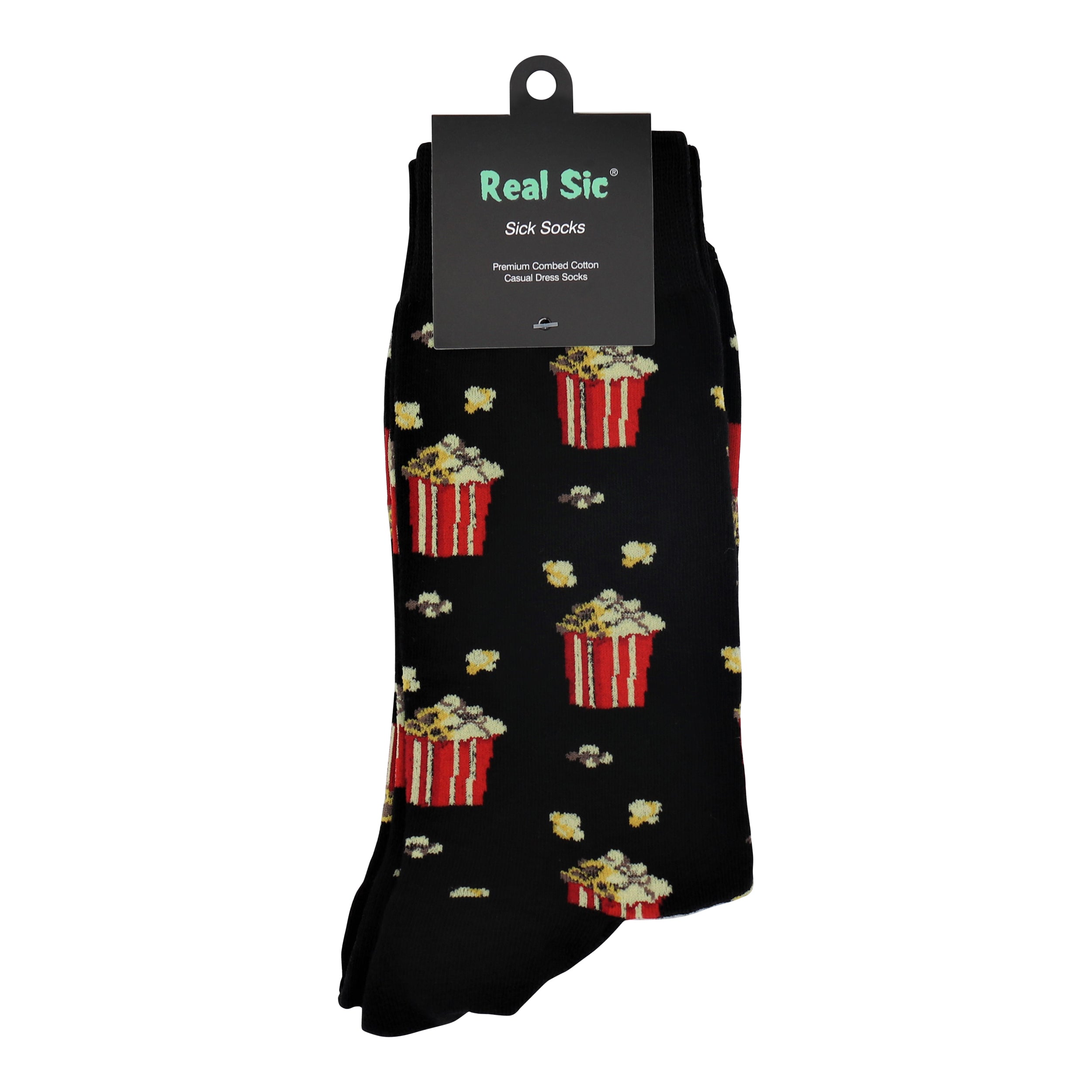 Popcorn Design Casual Crew Socks