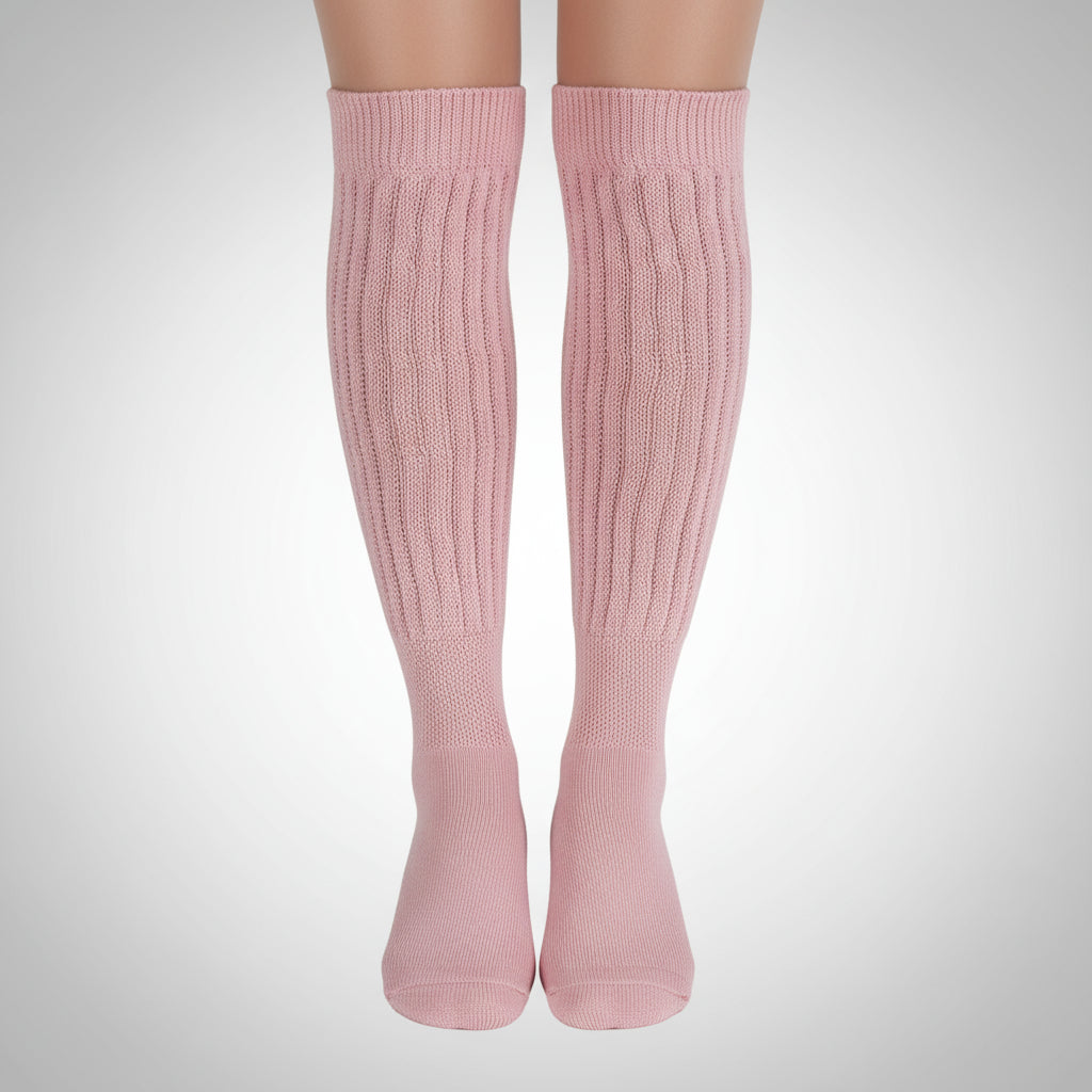 Pink Slouch Socks