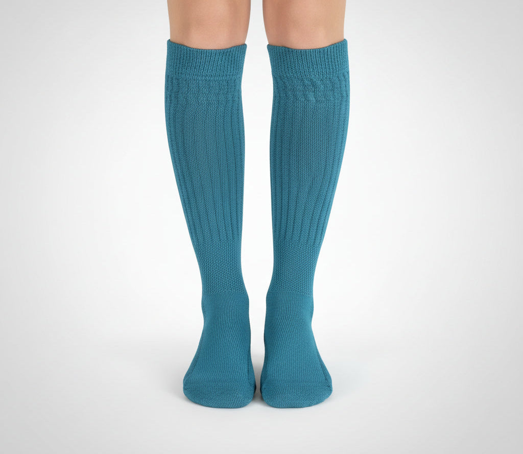 Capri Blue Slouch Socks