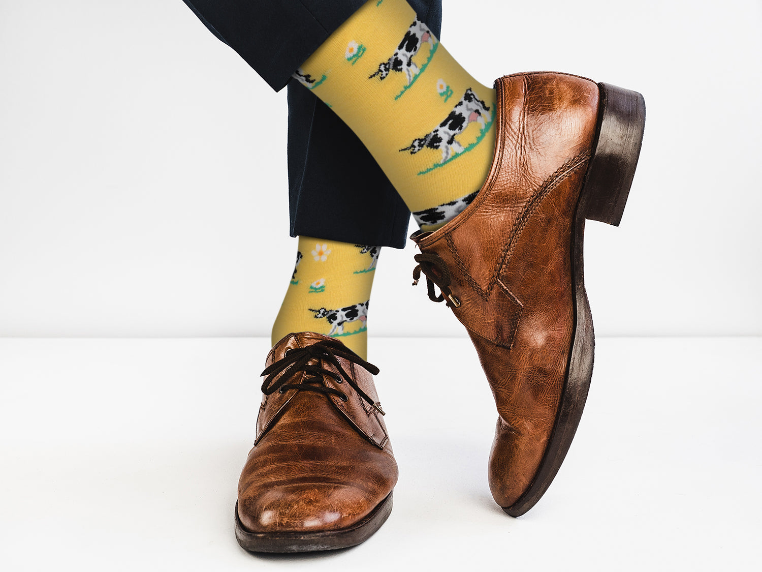 Cow Design Casual Crew Socks