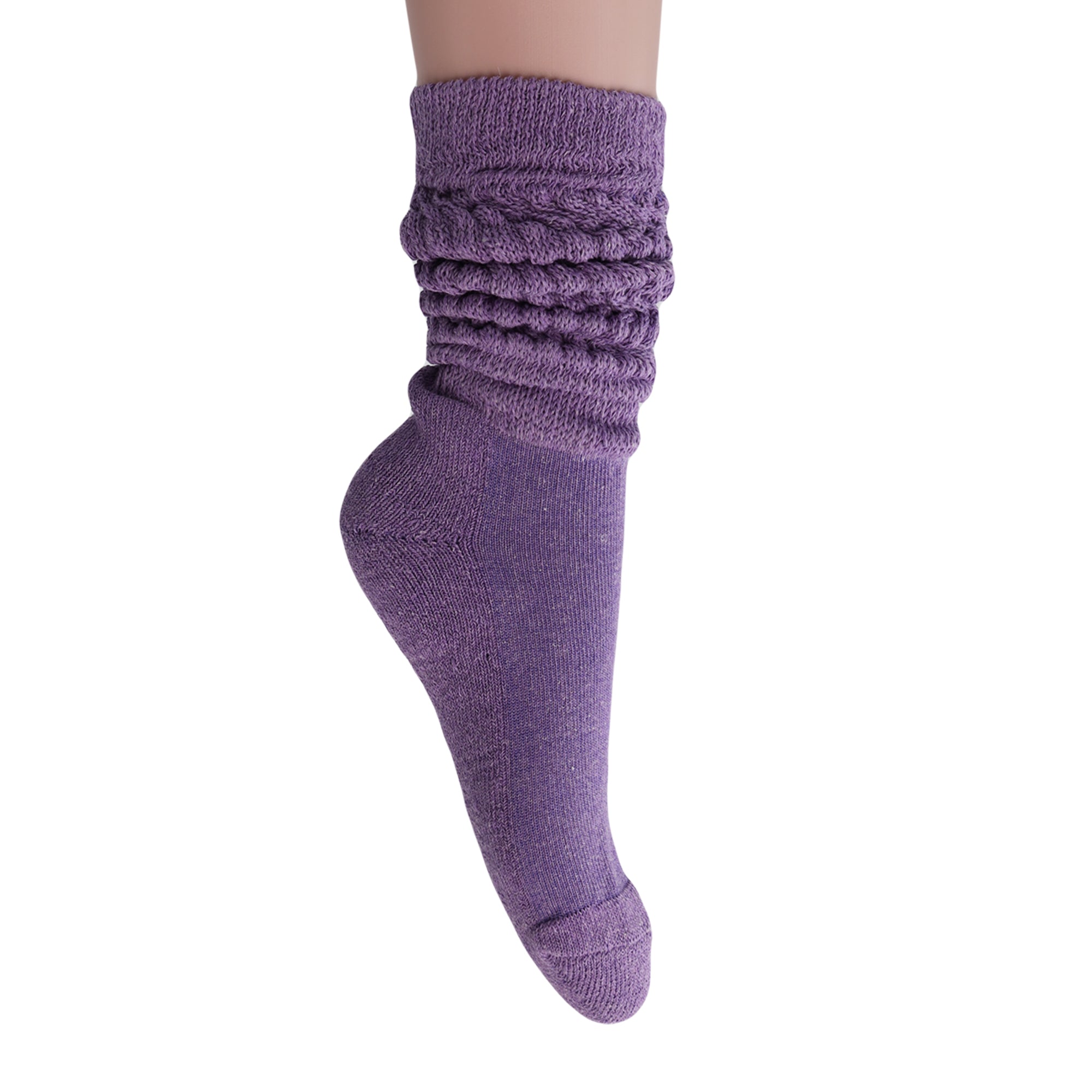 Purple Slouch Socks