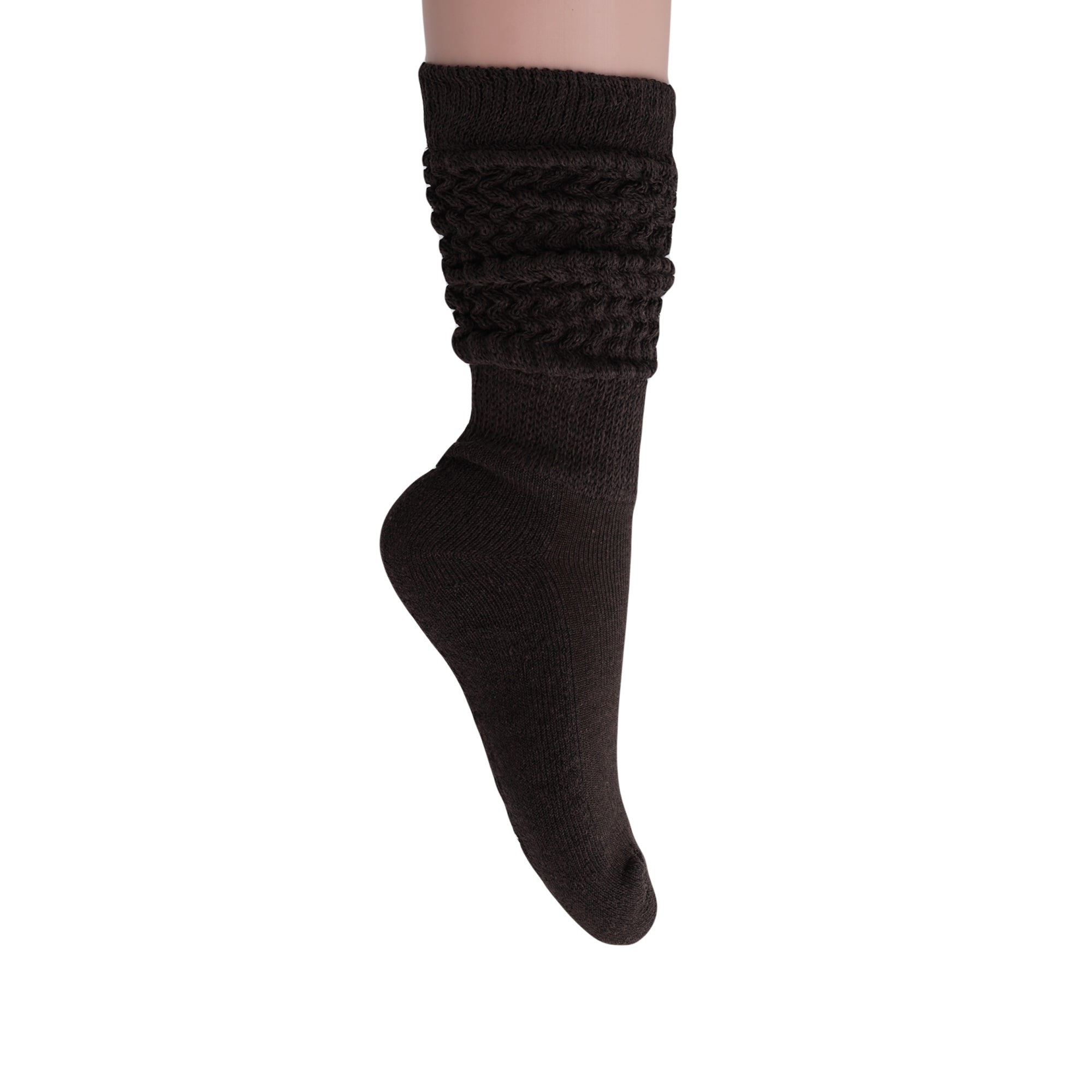 Brown Slouch Socks