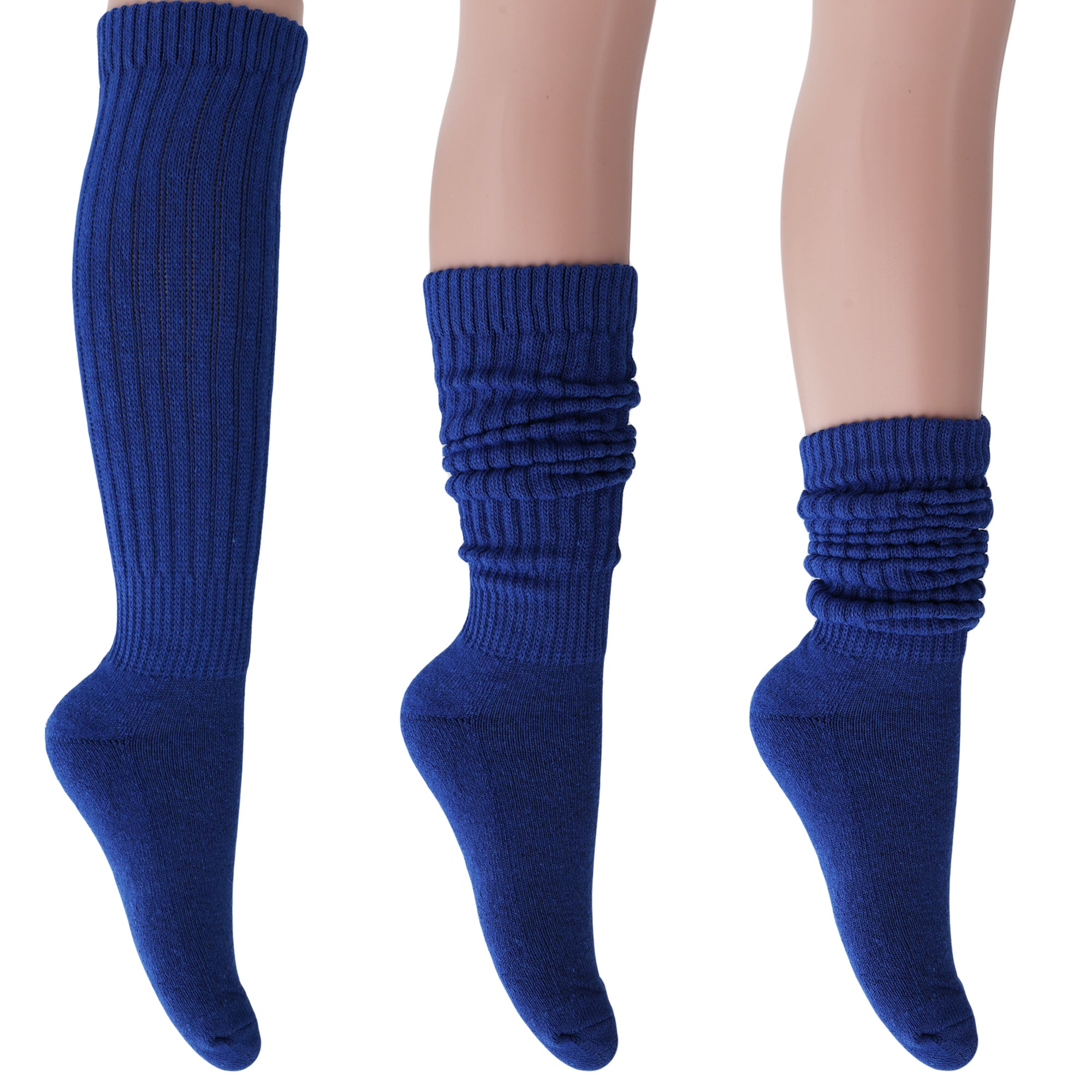Royal Blue Slouch Socks