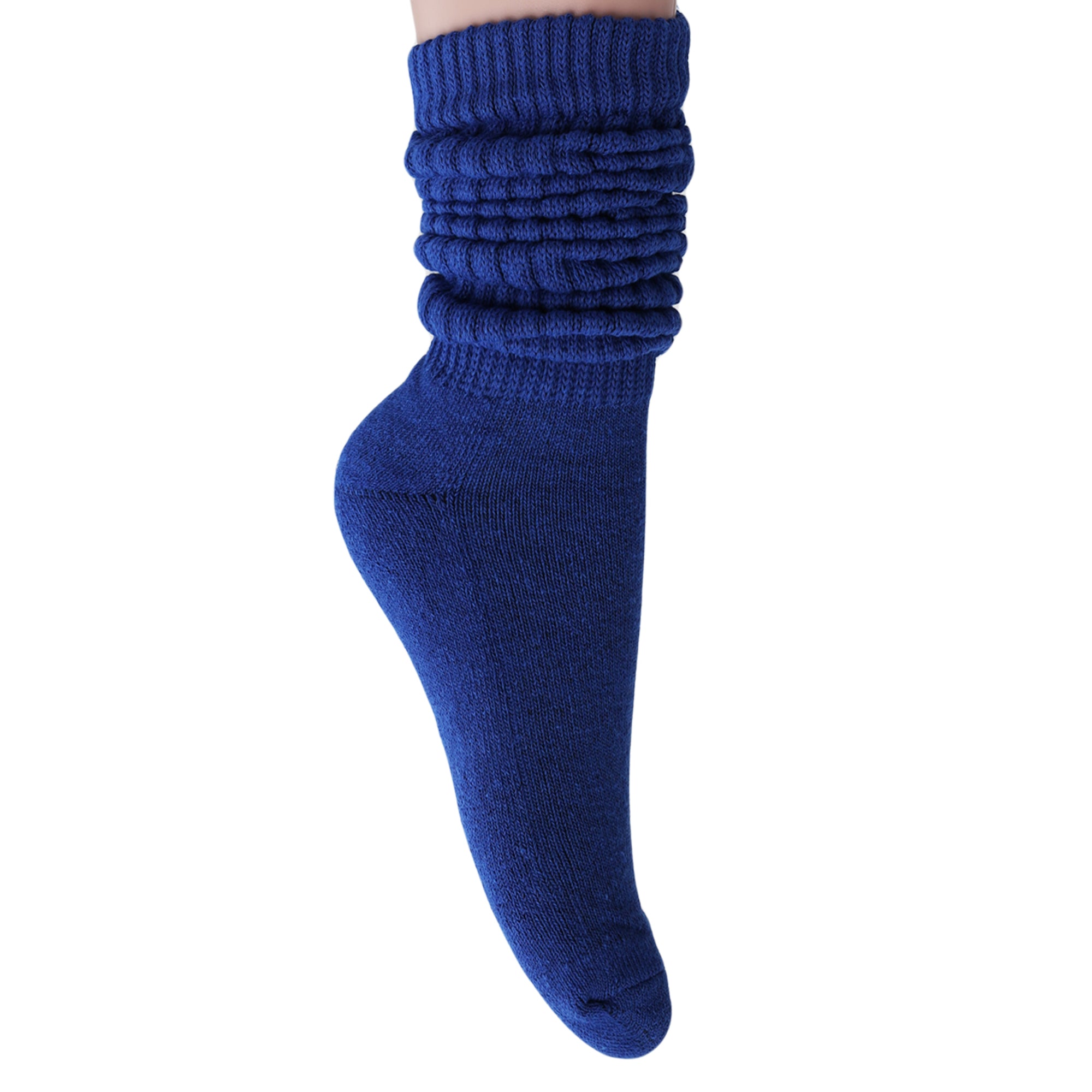 Royal Blue Slouch Socks