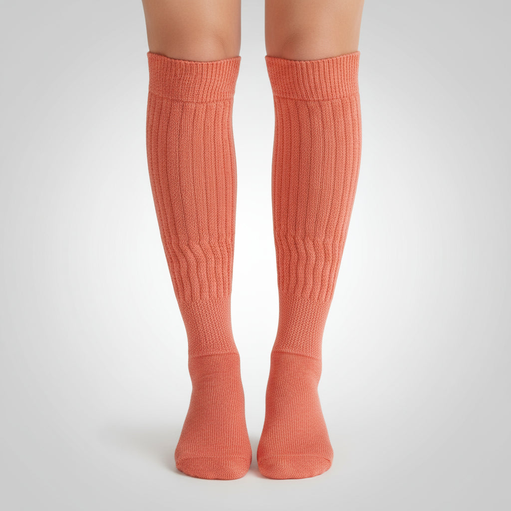 Light Orange Slouch Socks