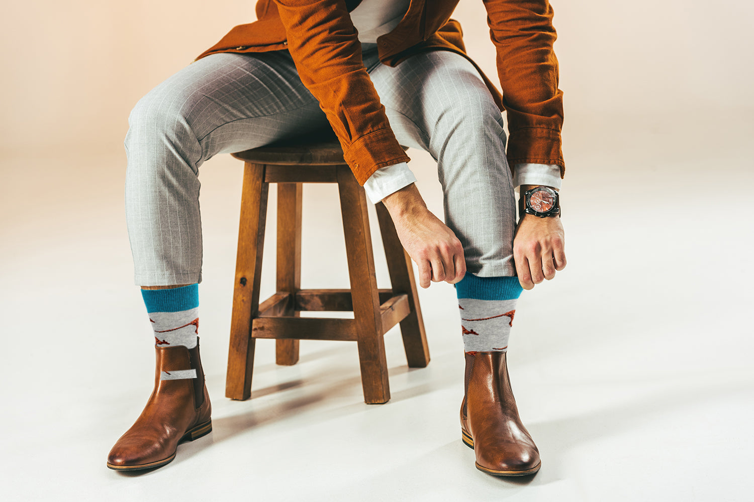 Kangaroo Design Casual Crew Socks