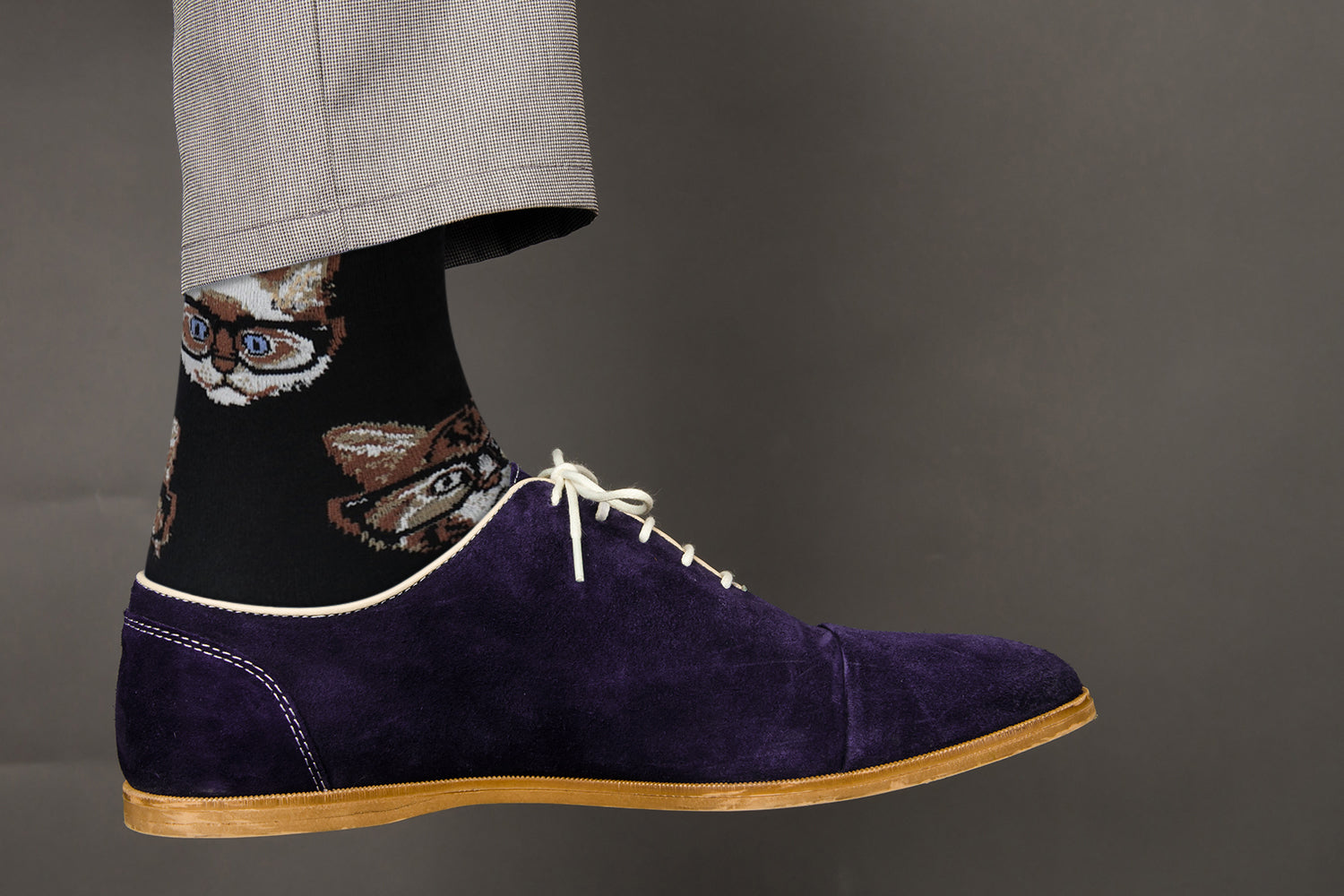 Black Cat Design Casual Crew Socks