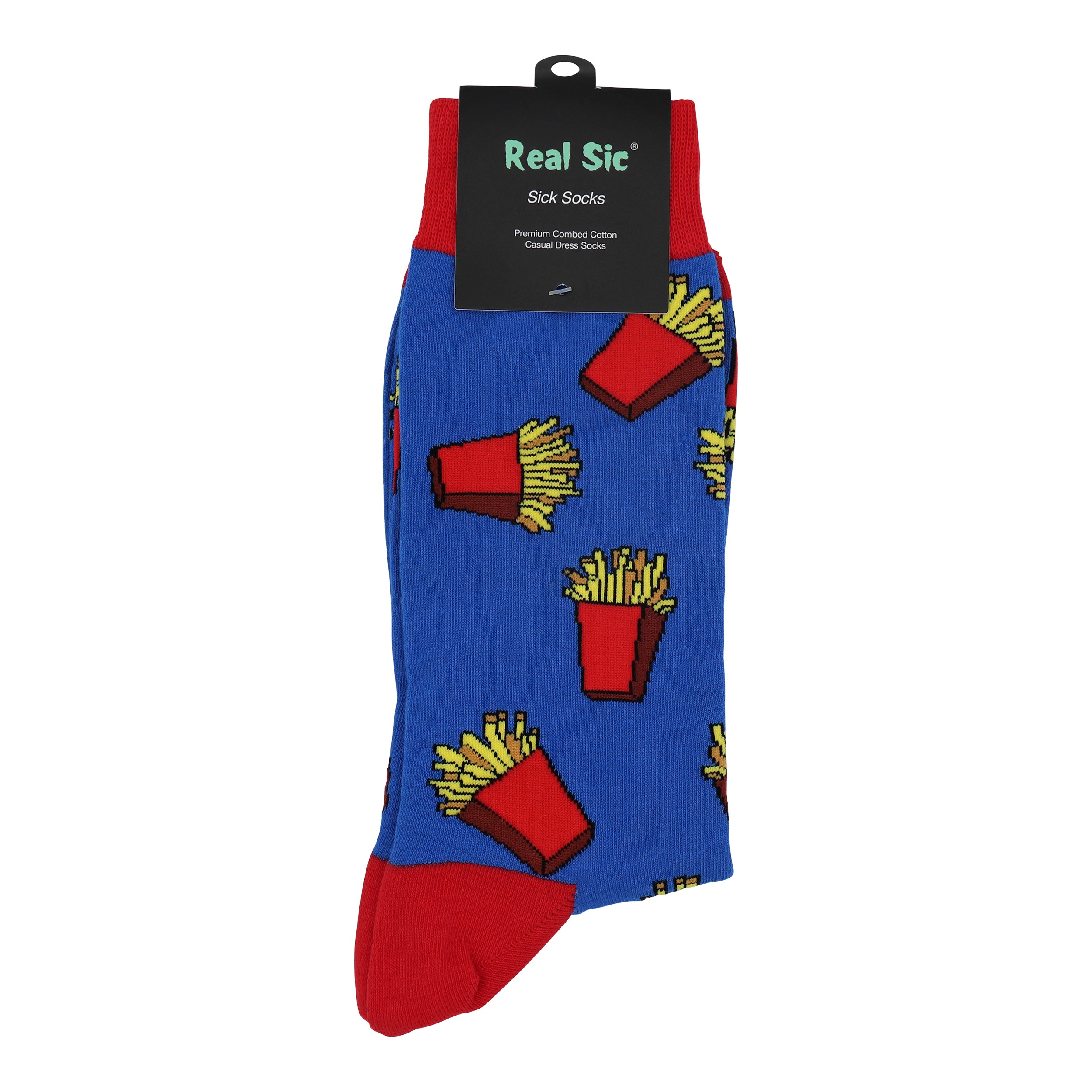 French Fries Design Casual Crew Socks
