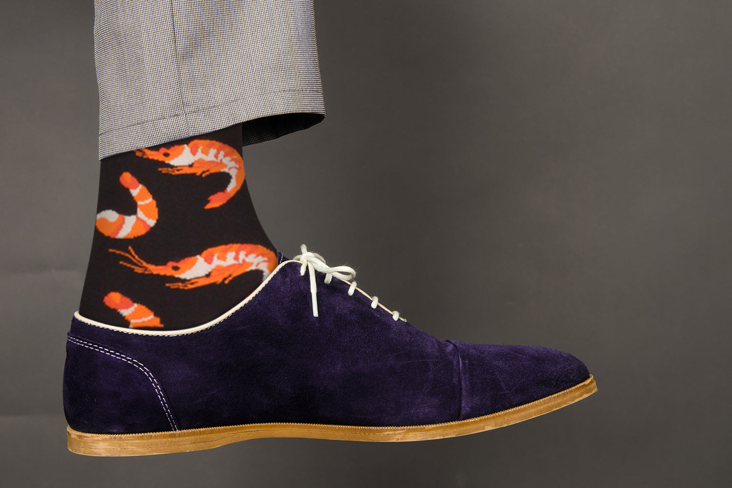 Shrimp Design Casual Crew Socks