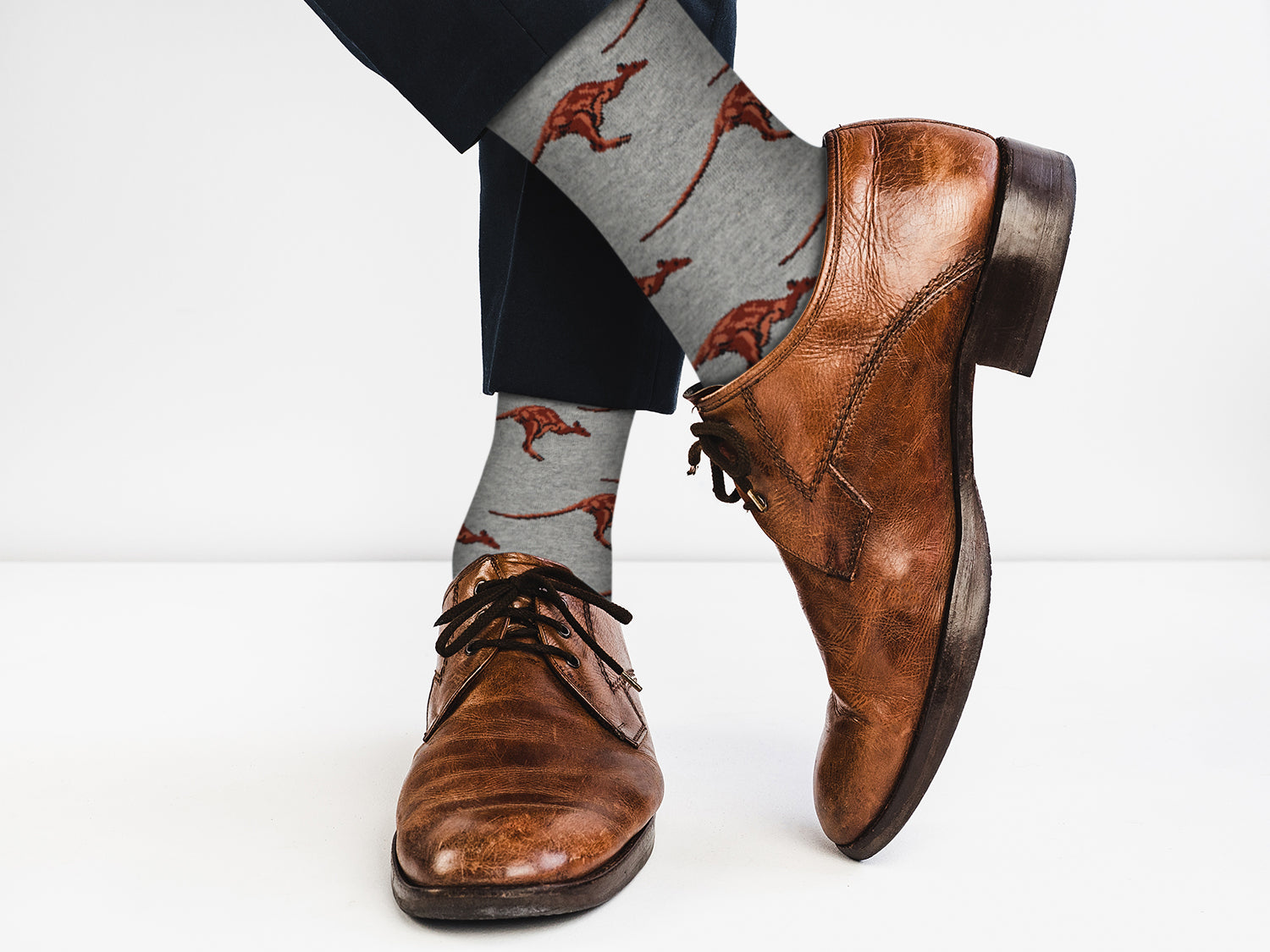 Kangaroo Design Casual Crew Socks