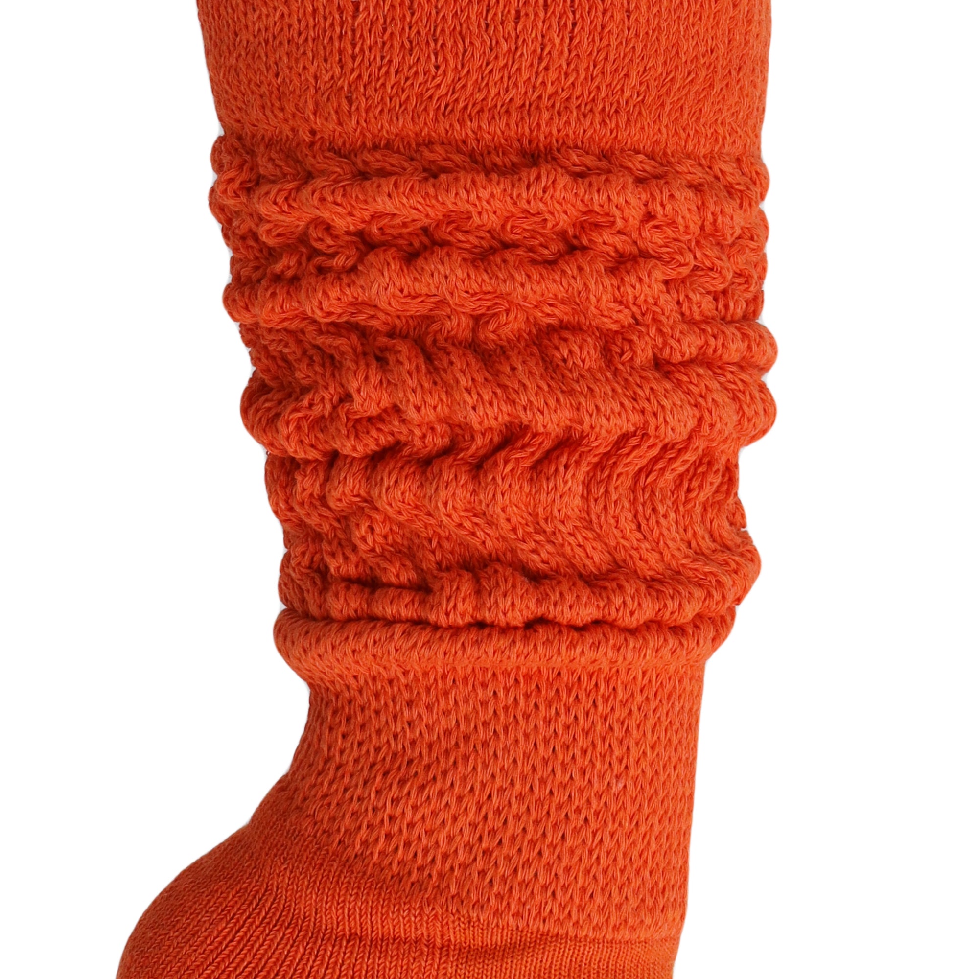 Orange Slouch Socks