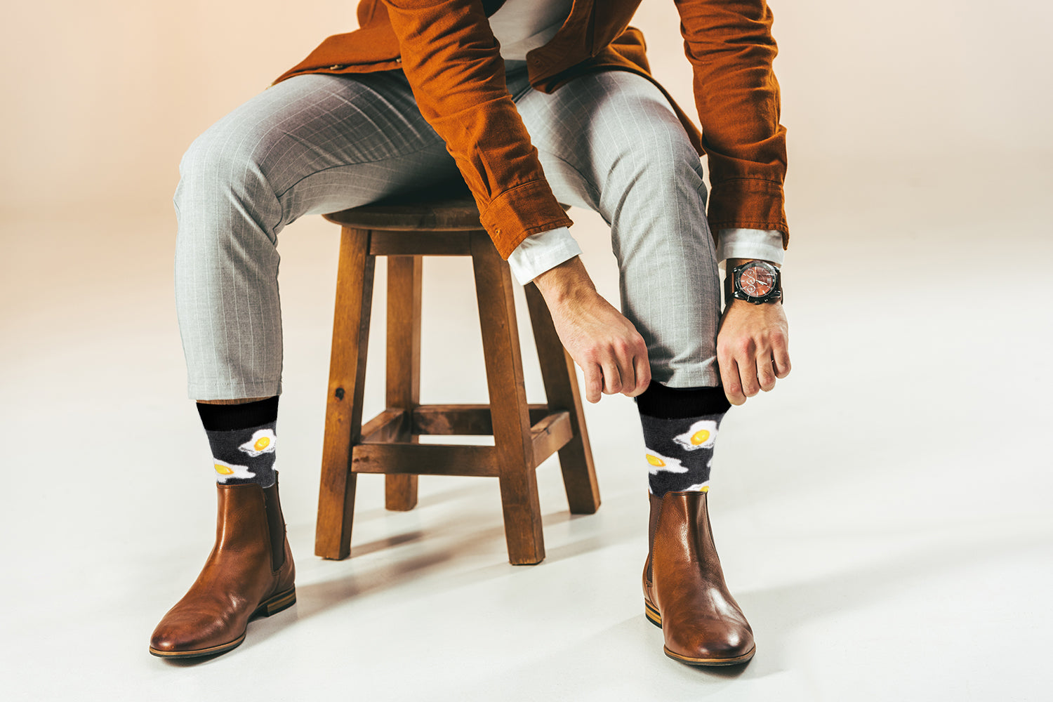 Eggs Design Casual Crew Socks