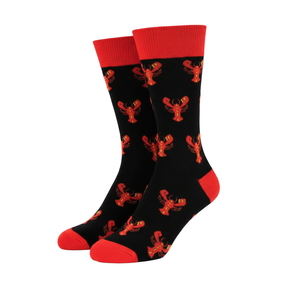 Lobster Design Casual Crew Socks