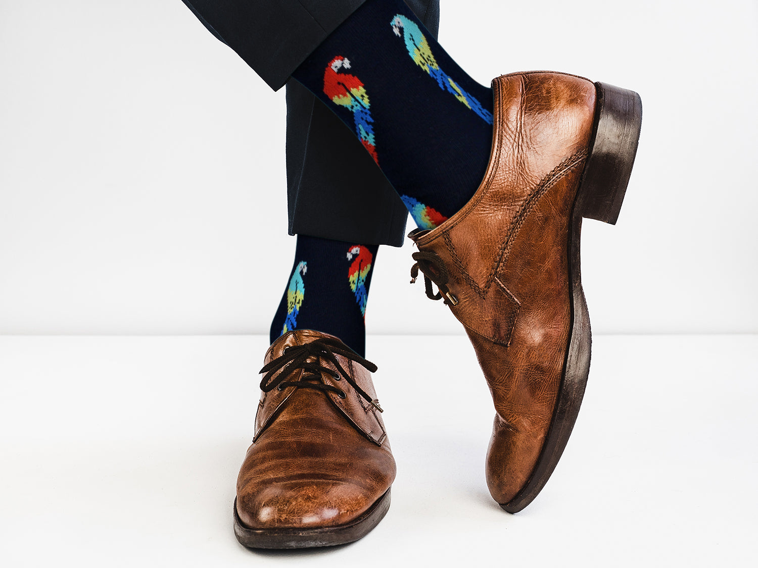 Parrots Design Casual Crew Socks