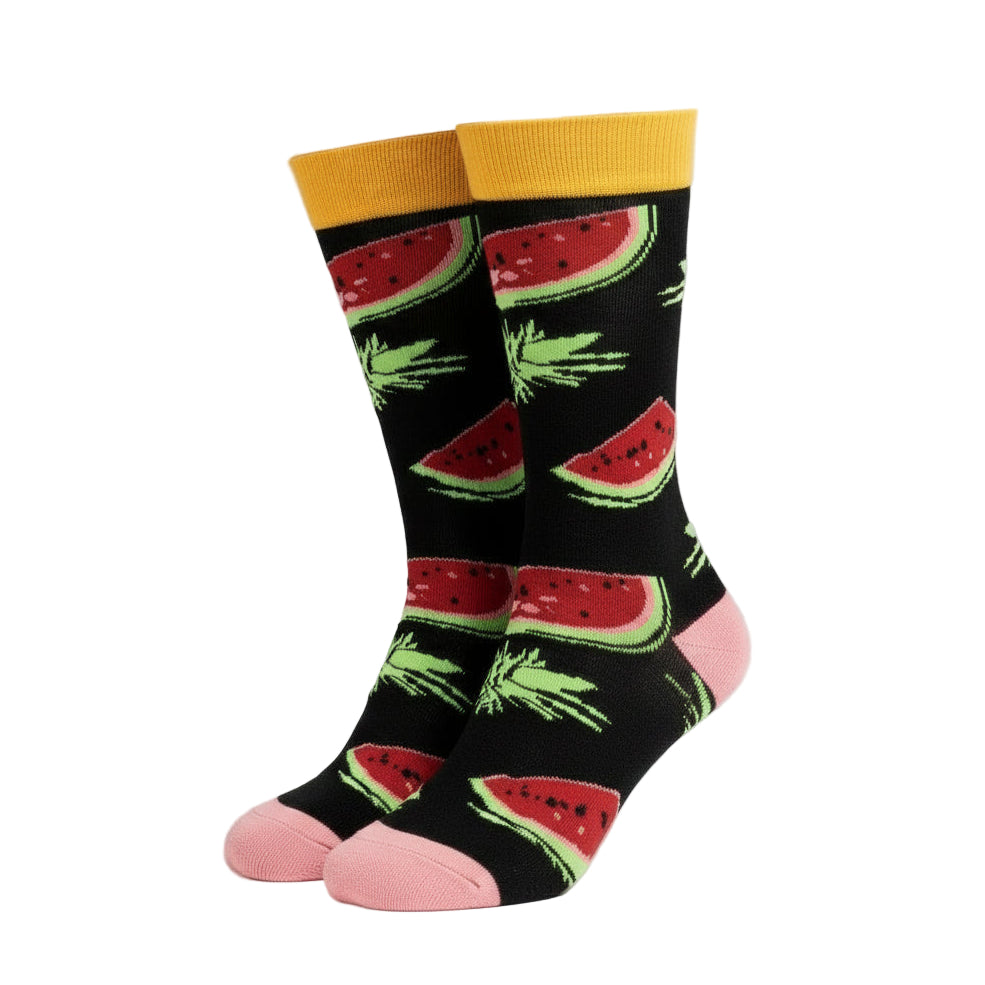 Watermelon Design Casual Crew Socks