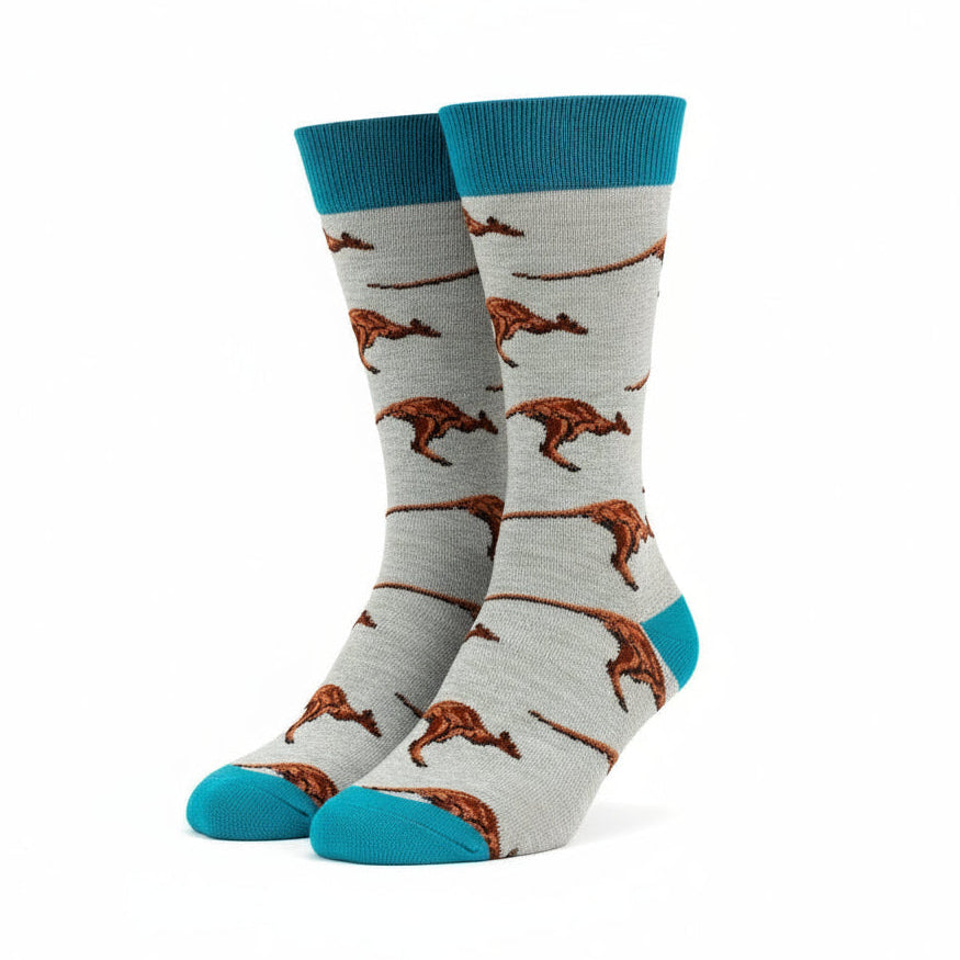 Kangaroo Design Casual Crew Socks
