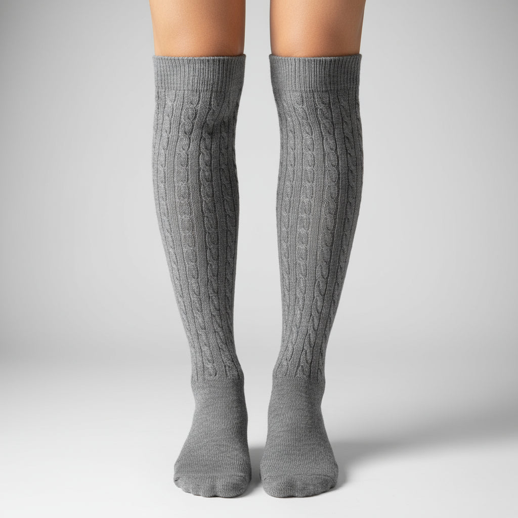 Gray Slouch Socks