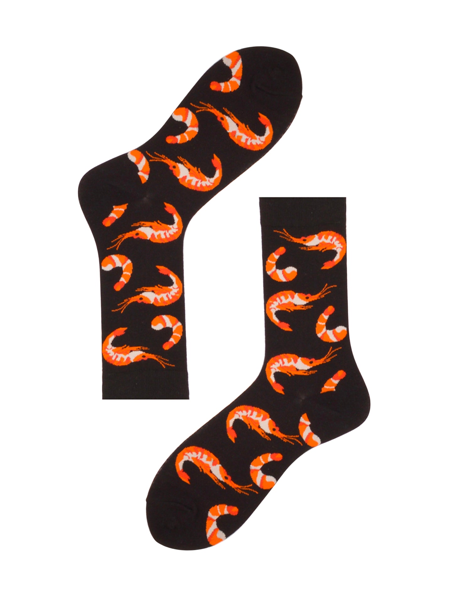 Shrimp Design Casual Crew Socks