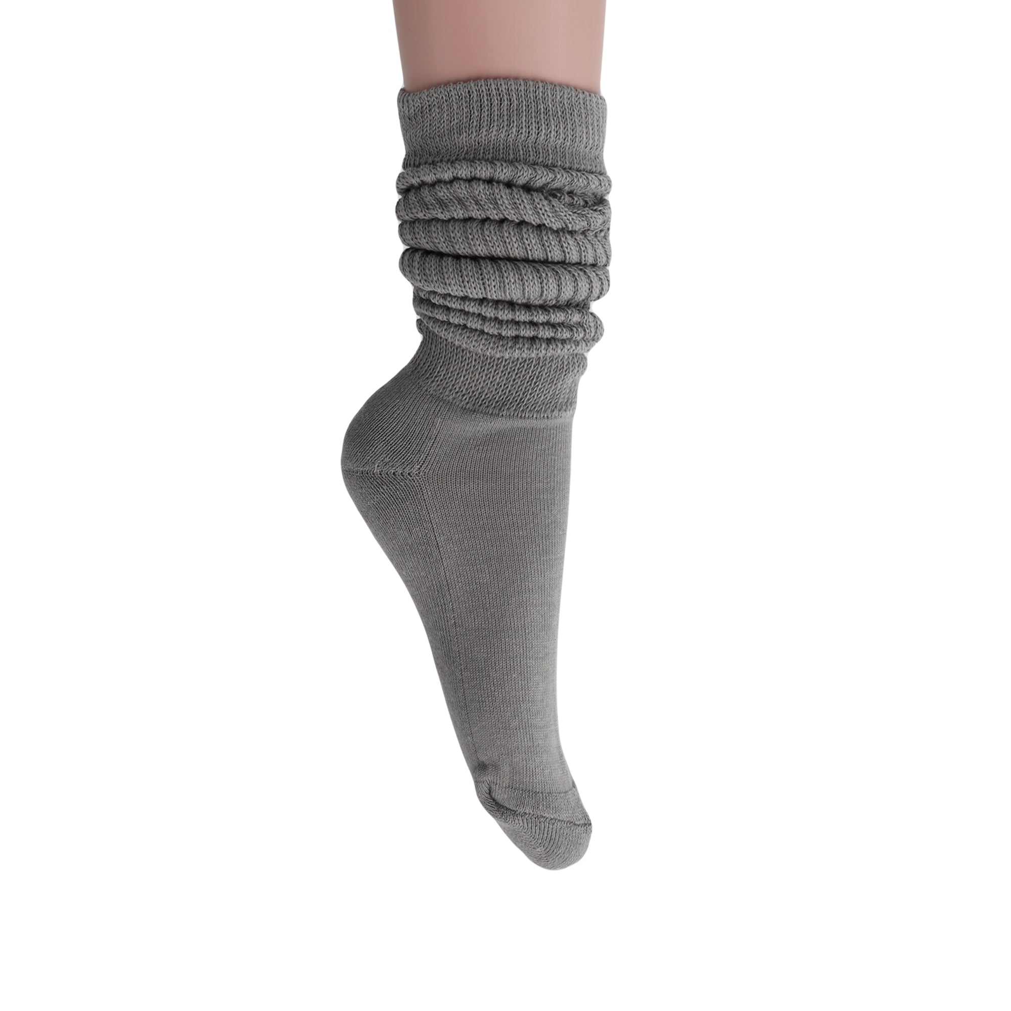 Gray Slouch Socks