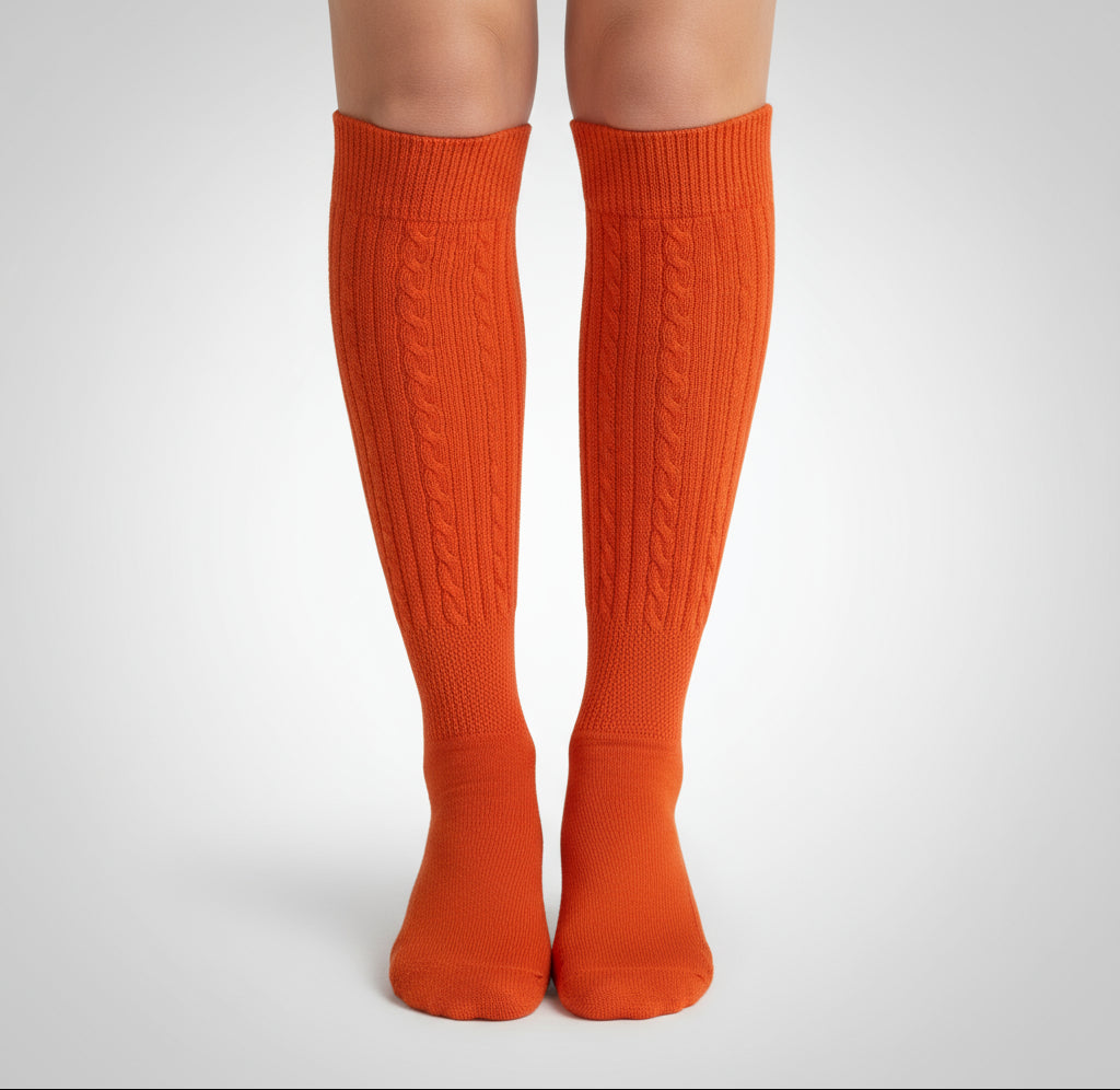 Orange Slouch Socks