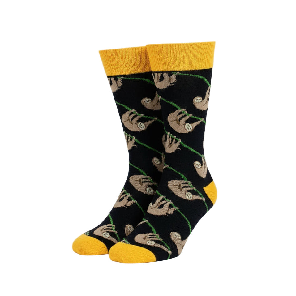 Sloth Design Casual Crew Socks