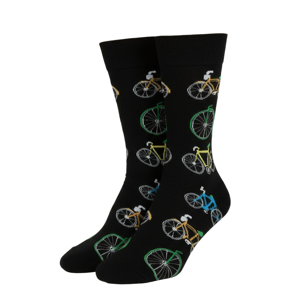 Bicycle Design Casual Crew Socks