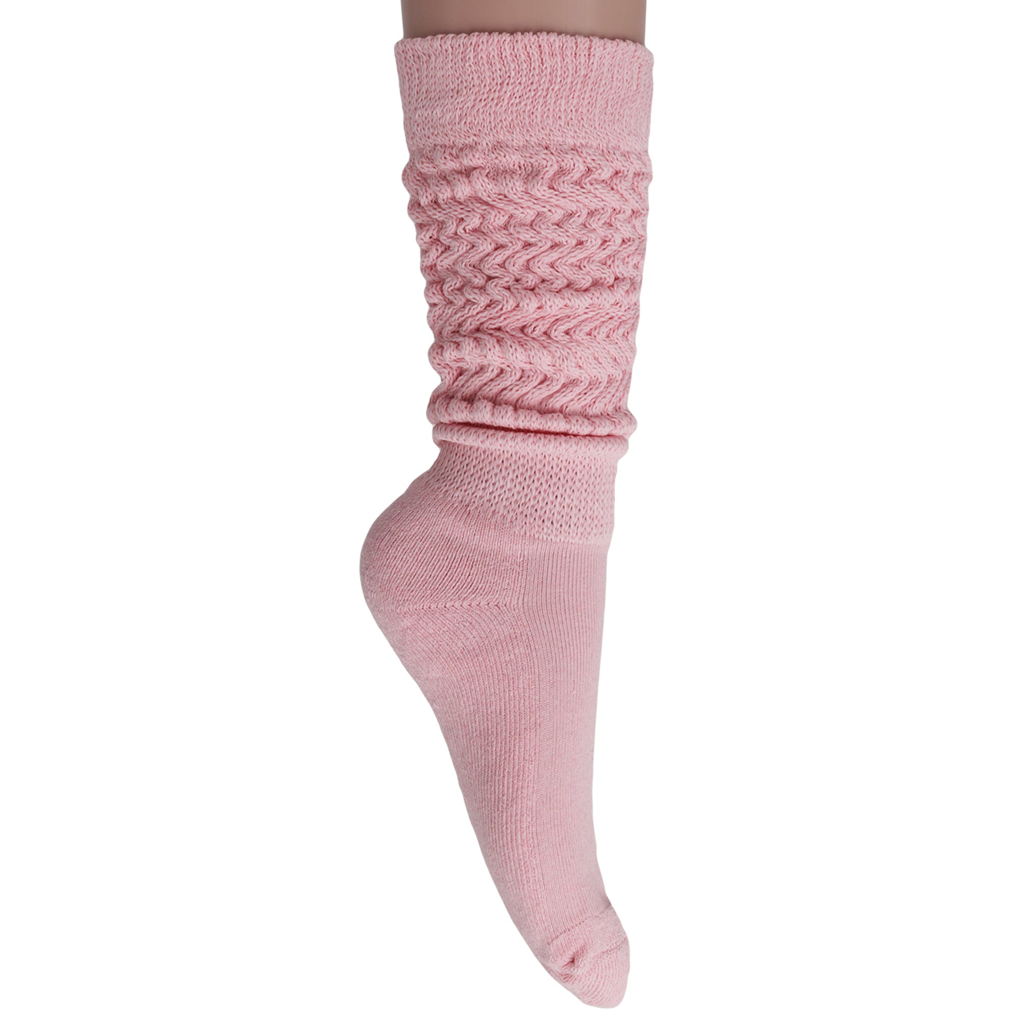 Pink Slouch Socks