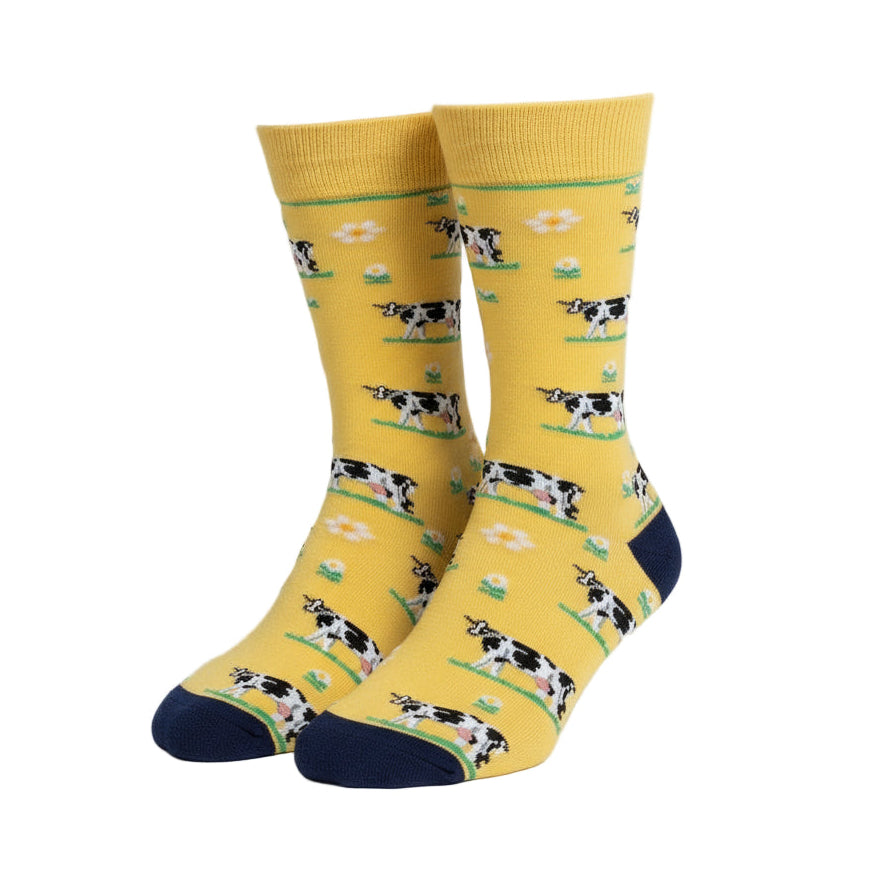 Cow Design Casual Crew Socks