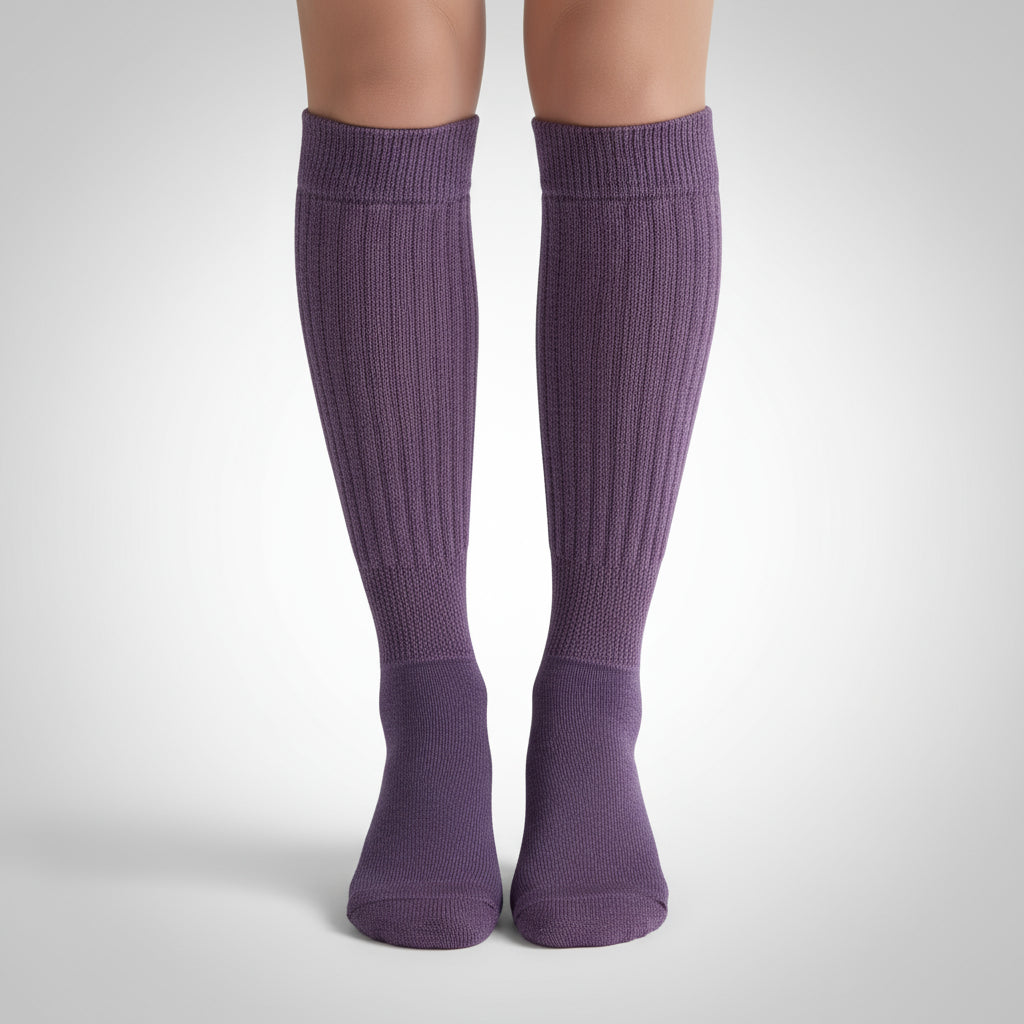 Purple Slouch Socks