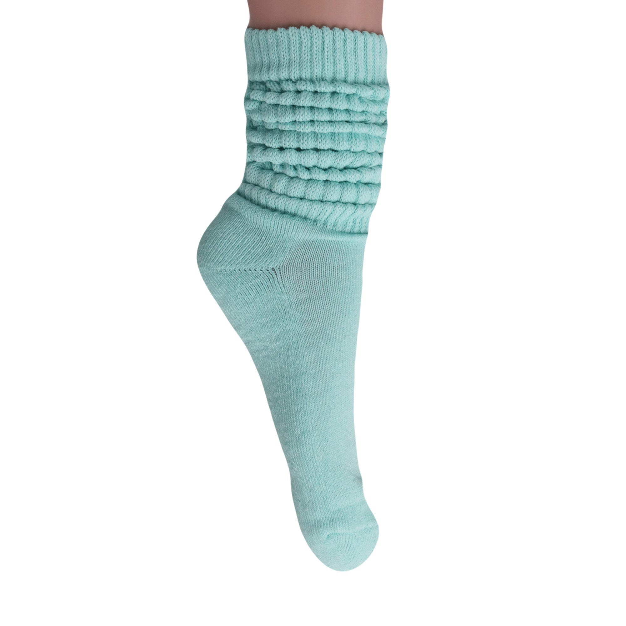 Mint Green Slouch Socks