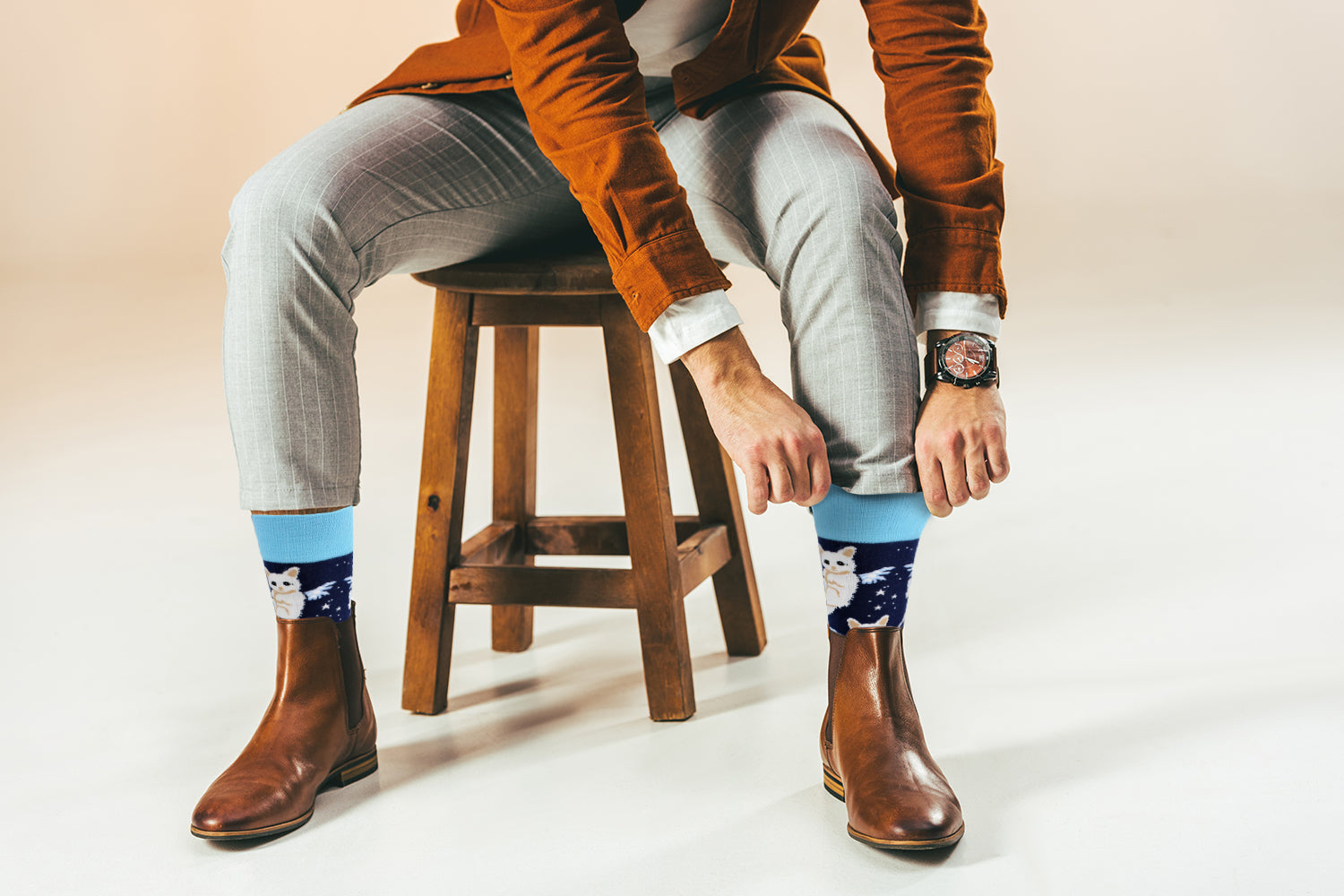 Cat Design Casual Crew Socks