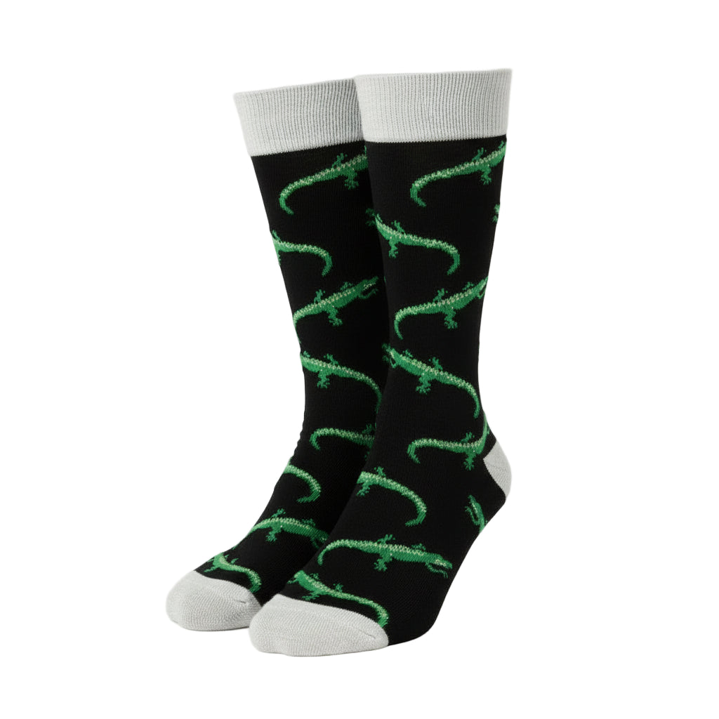 Alligator Design Casual Crew Socks