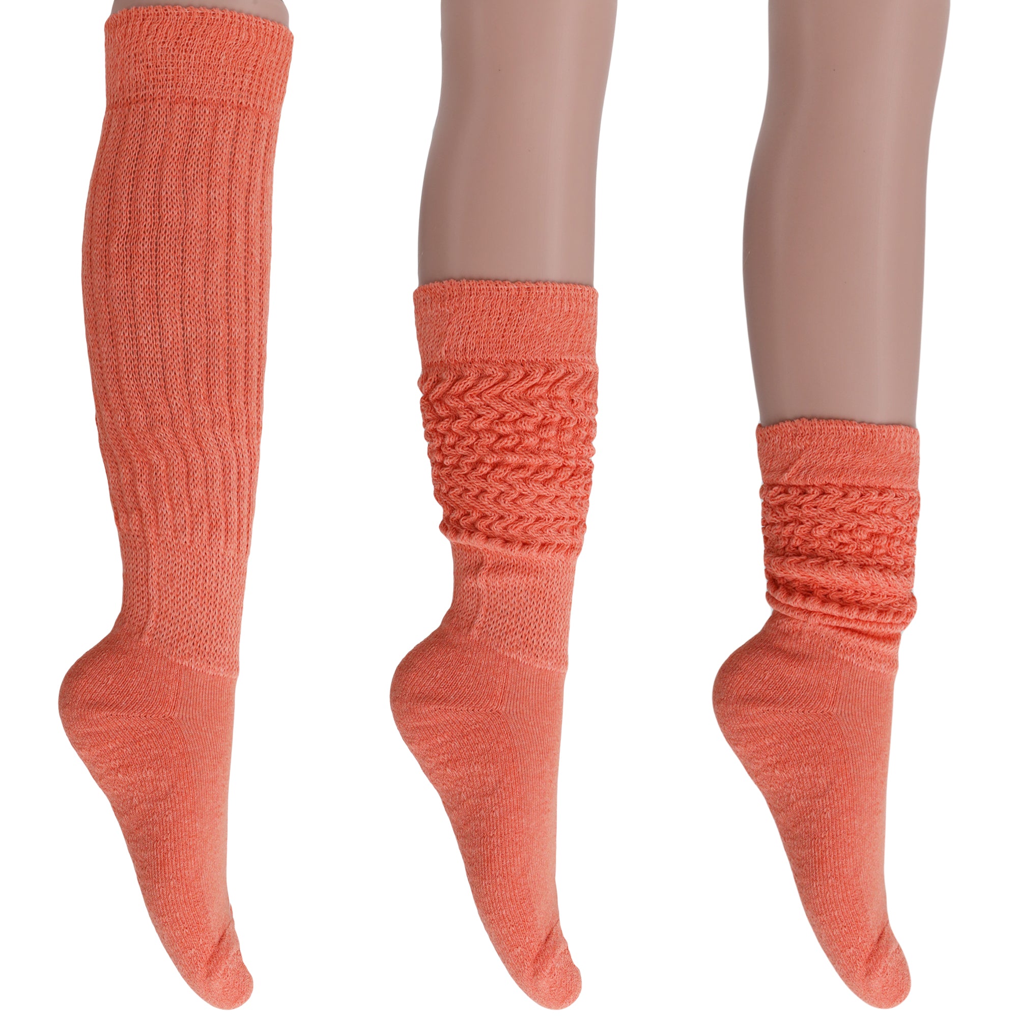 Light Orange Slouch Socks