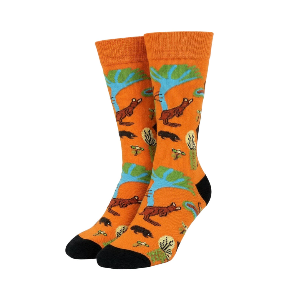 Kangaroo Design Casual Crew Socks