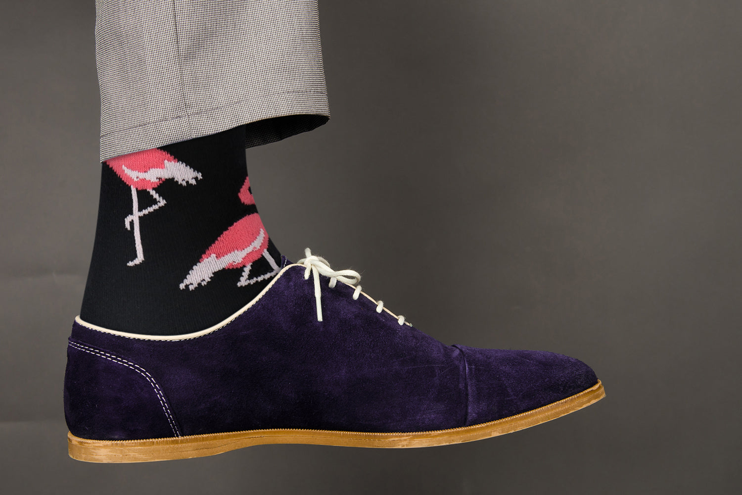 Flamingo Design Casual Crew Socks