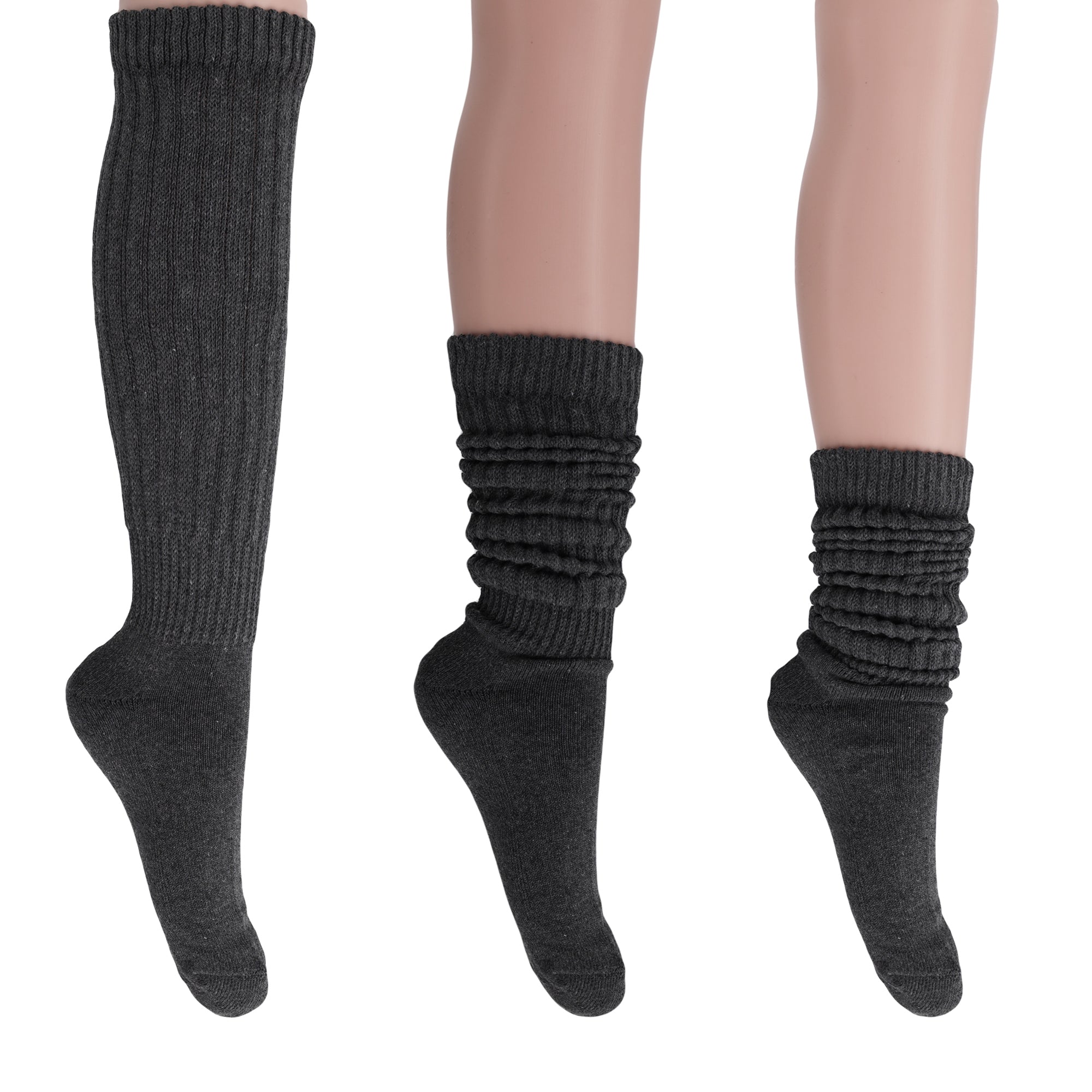 Dark Gray Slouchy Socks